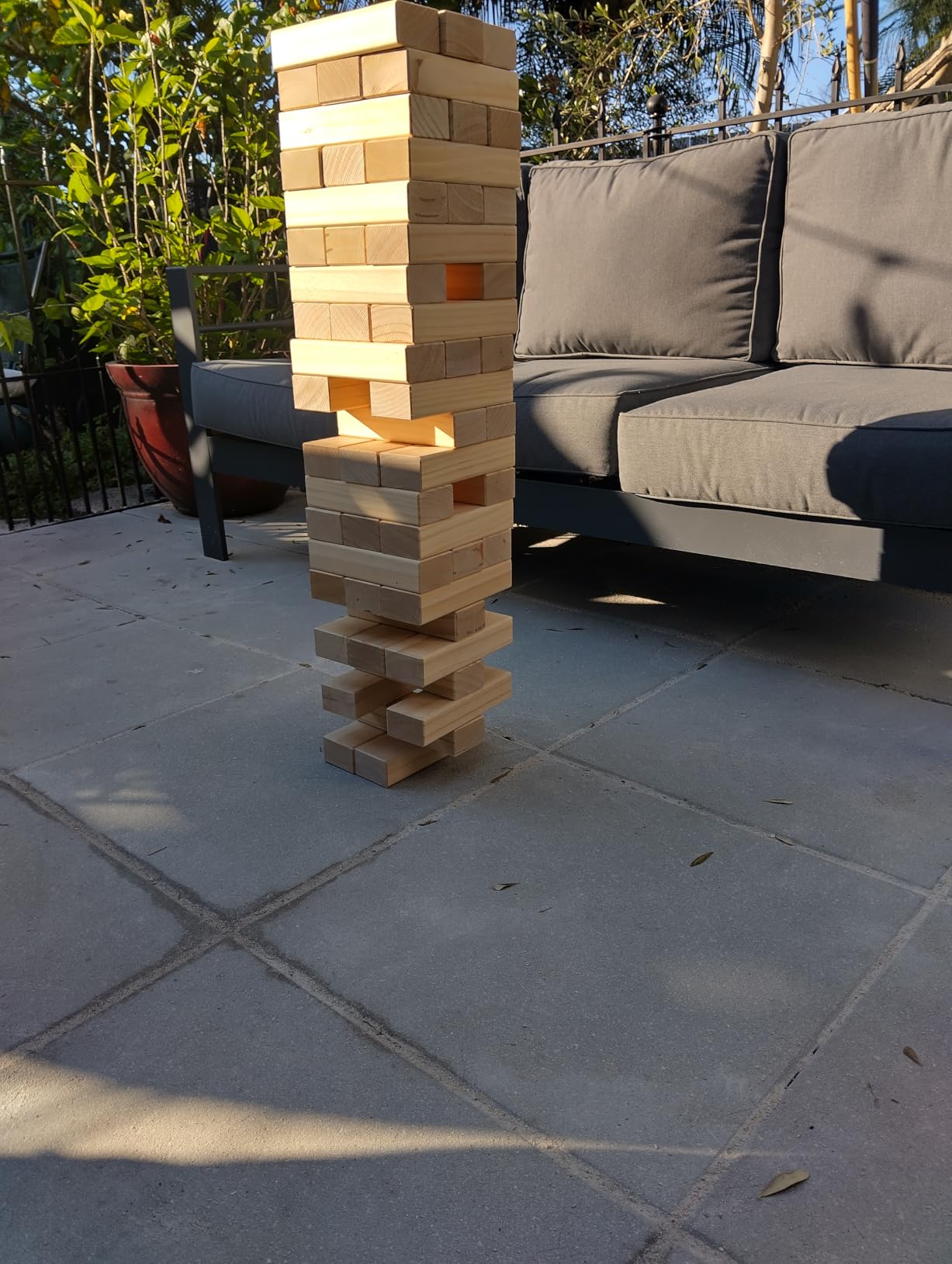 GoSports Giant Wooden Stacking Game - Stacks Up to 5 ft - Toppling Tower customer photo 1