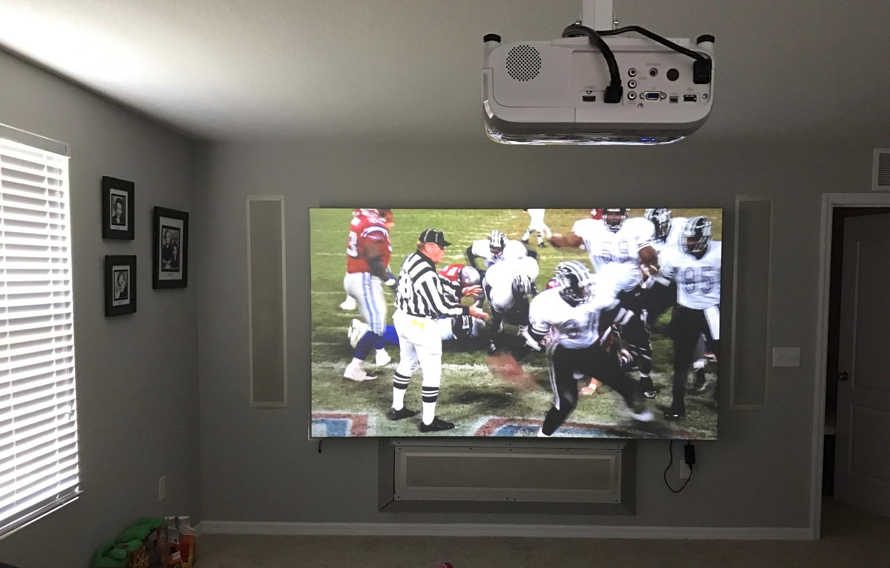 VIVO Universal Extending Ceiling Projector Mount, Height Adjustable Projection, White, MOUNT-VP02W customer photo 1
