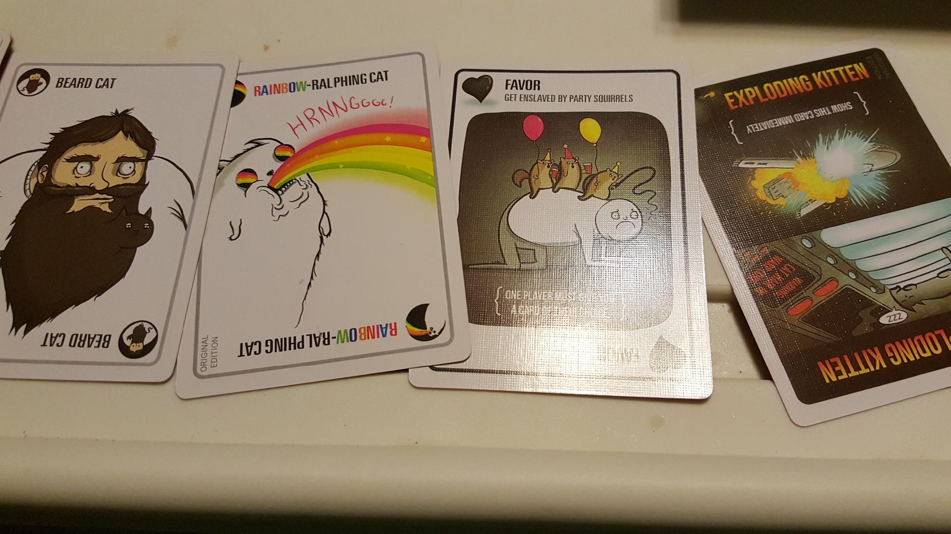 Exploding Kittens Original Edition, 2-5 Players, Ages 7+ Card Game | Draw cards, betray your friends, and try not to explode! Great for family game nights, parties, travel, quick 15-minute play. customer photo 1
