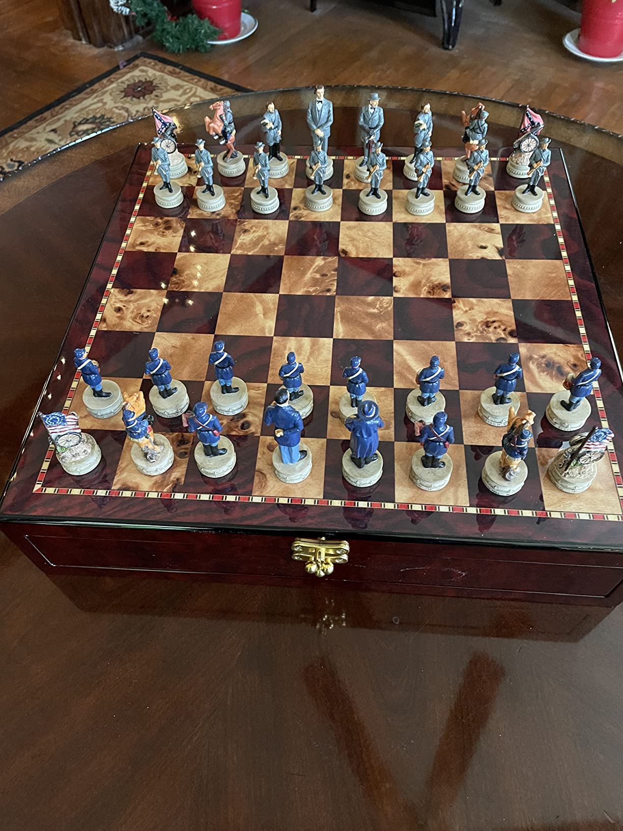 US American Civil War Generals Chess Set W/ 17