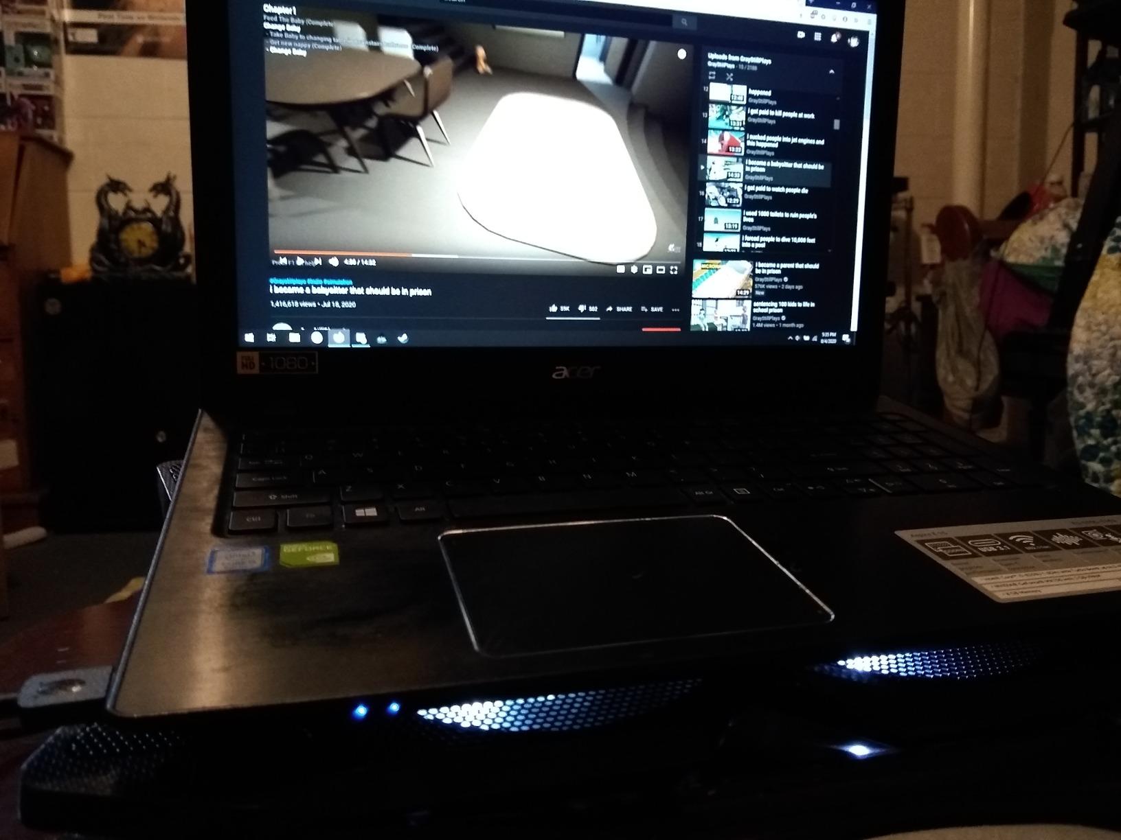 KLIM Wind Laptop Cooling Pad - New Version - 4 Cooling Fans at 1200 RPM - USB Fan - Blue customer photo 2
