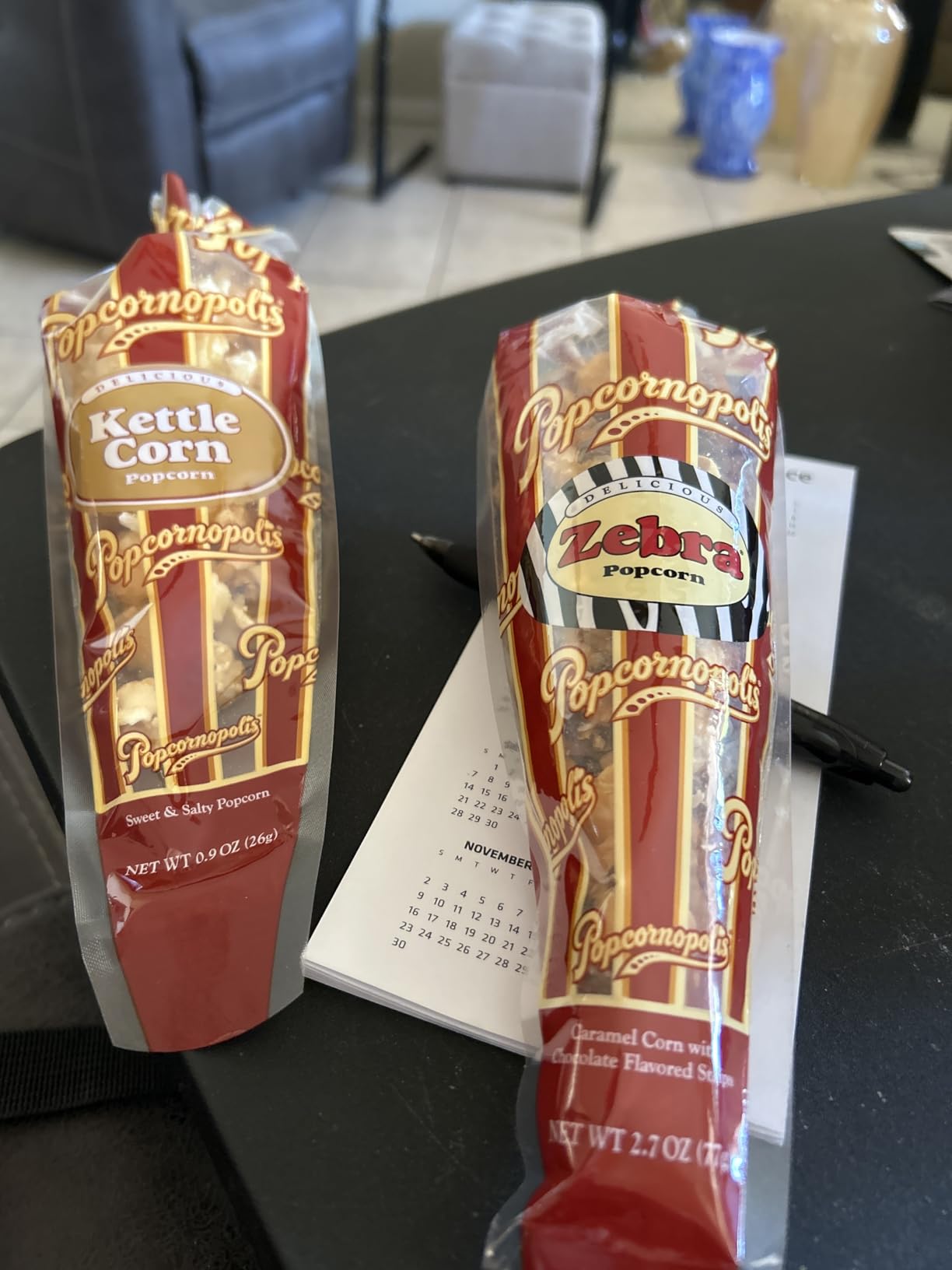 Popcornopolis Gourmet Popcorn Cone Variety Pack - Zebra, Cheddar, Caramel & Kettle Corn (12-Count) customer photo 2