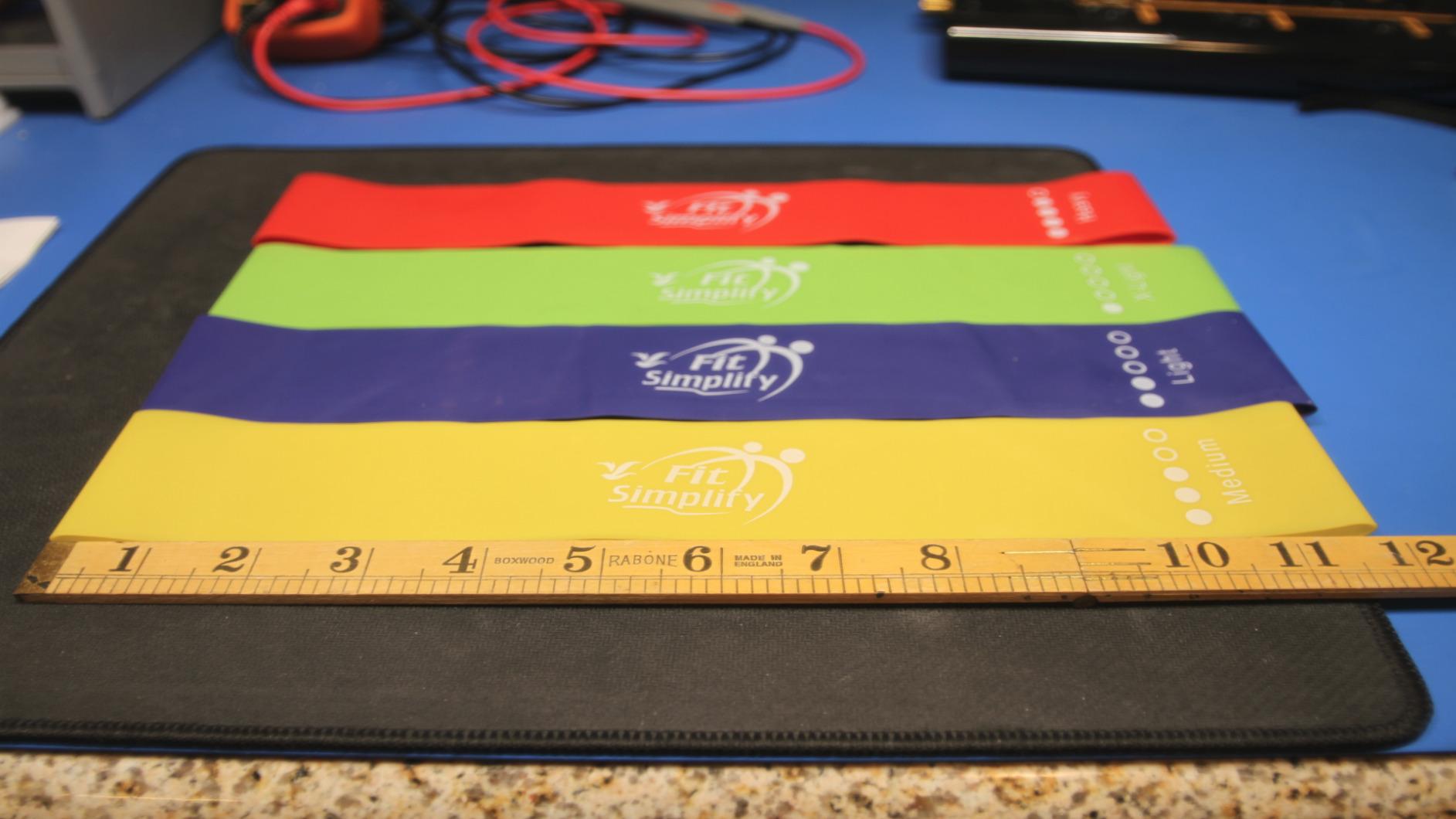 Fit Simplify Resistance Loop Exercise Bands with Instruction Guide and Carry Bag, Set of 5 customer photo 1