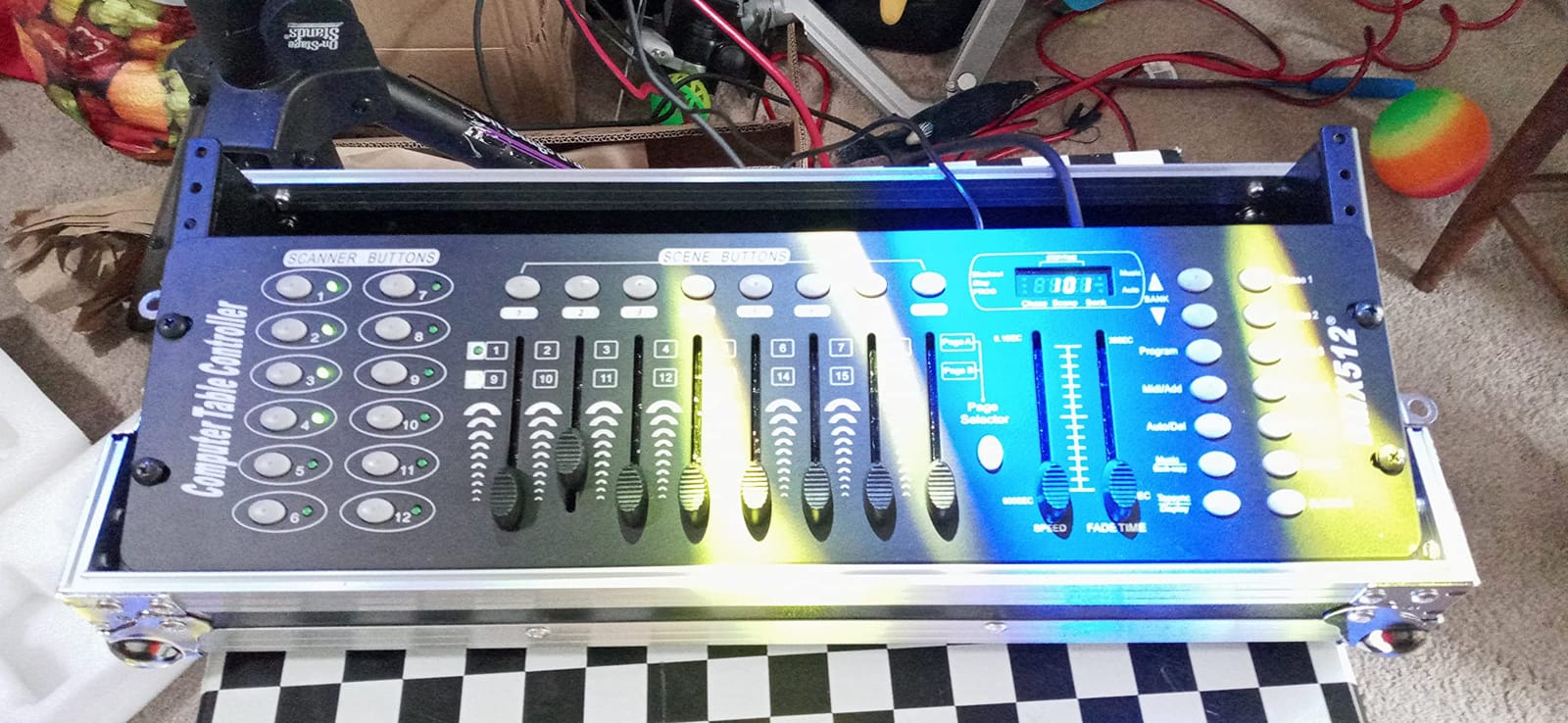 DMX Controller for dj Lights Dmx512 Light Controllers 192 Channel DMX Board with Cables 2m/6.6 ft Dmx-512 Lighting Console for Control Stage Light customer photo 1
