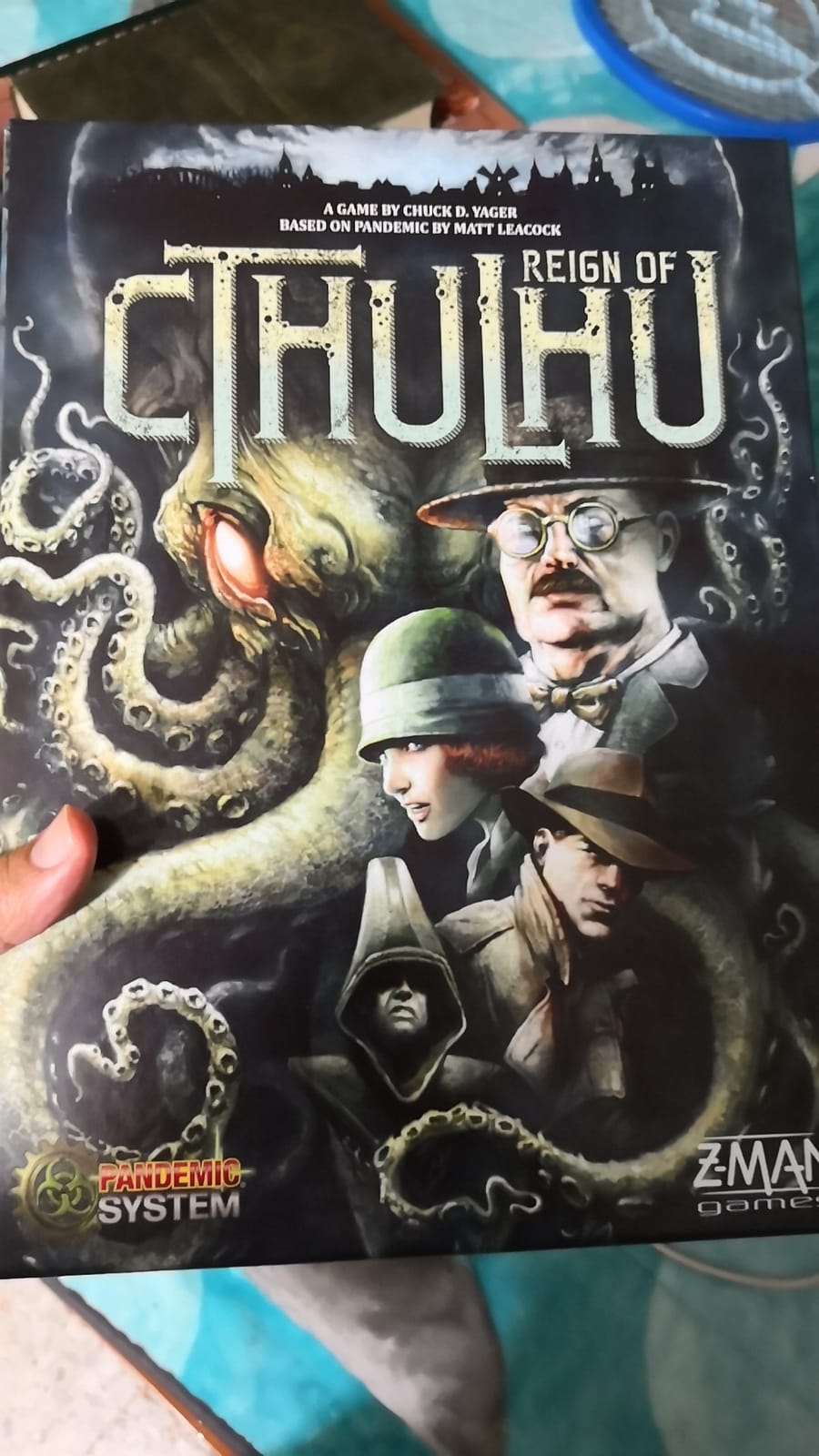 Asmodee Pandemic Reign of Cthulhu Board Game - Investigate and Confront Cosmic Horror, Cooperative Strategy Game, Family Fun for Kids & Adults, Ages 14+, 2-4 Players, 40 Minute Playtime customer photo 1
