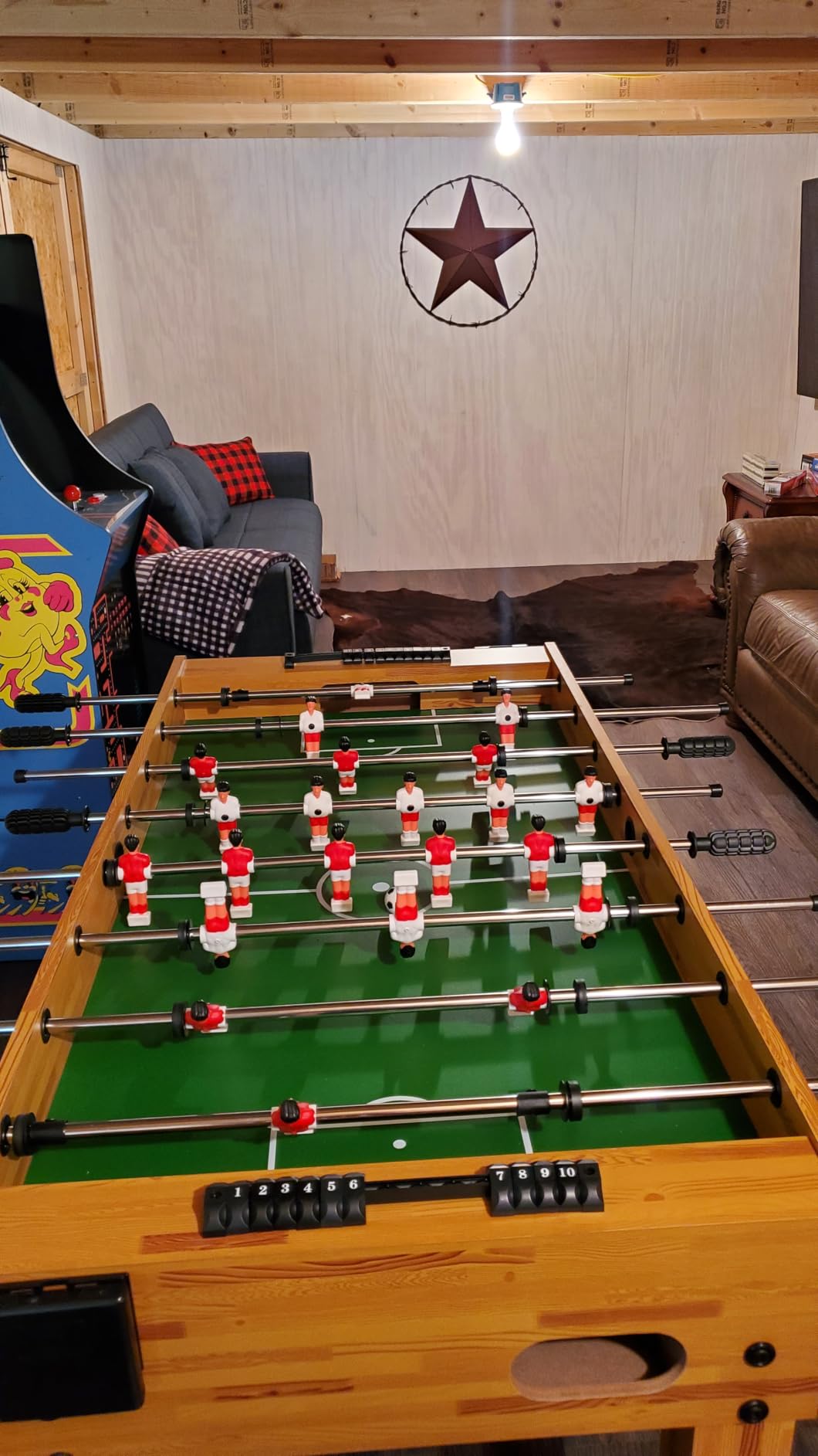Best Choice Products Foosball Table for Kids and Adults, Game Room Soccer Game Table w/ 2 Balls, 2 Cup Holders, Ergonomic Handles, Chrome Finished Metal Bars customer photo 2