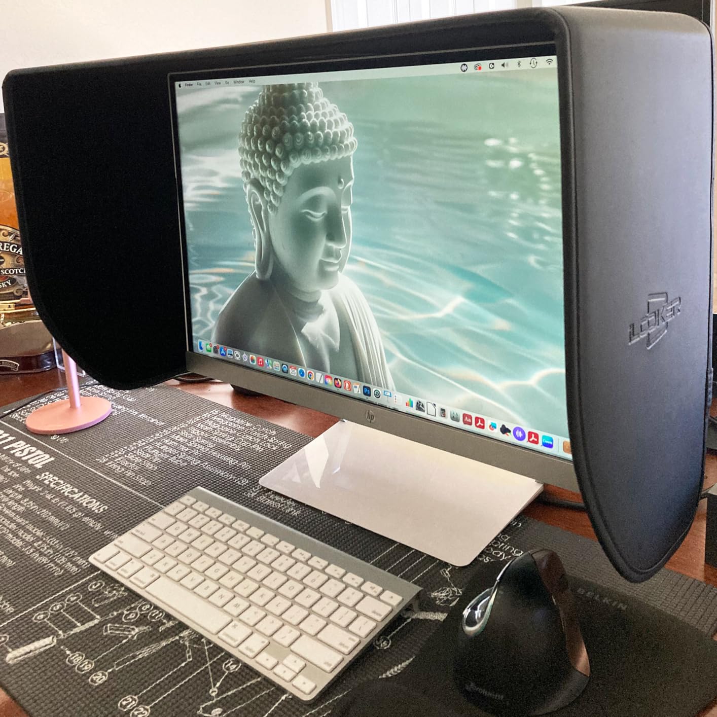 iLooker-25P 25&24 inch Thick Frame LCD LED Video Monitor Hood Sunshade Sunhood for Dell HP Viewsonic Philips Samsung LG EIZO NEC ASUS ACER BENQ AOC Lenovo iMac Fits Monitor Frame Width 565-580mm customer photo 1