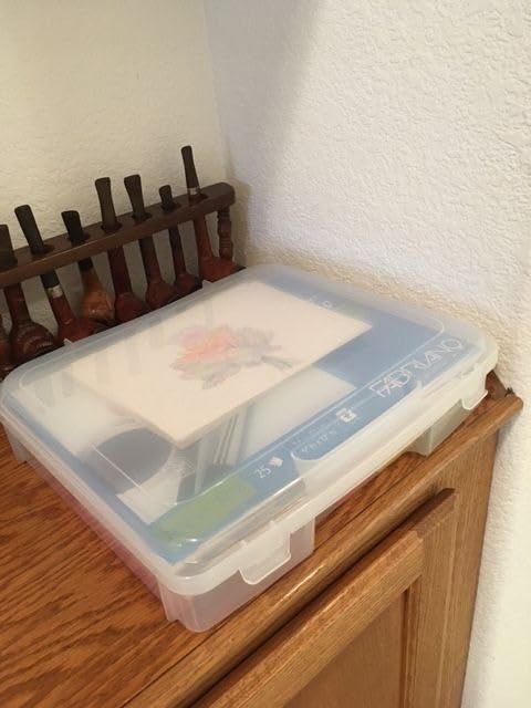 IRIS USA Board Game Storage |Made in USA| Thick Craft Case (6-Pack) - Clear | Fits 8.5