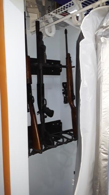 Hold Up Displays - Gun Rack and Rifle Storage Holds 6 Winchester Remington Ruger Firearms and More - Heavy Duty Steel - Made in The USA customer photo 2