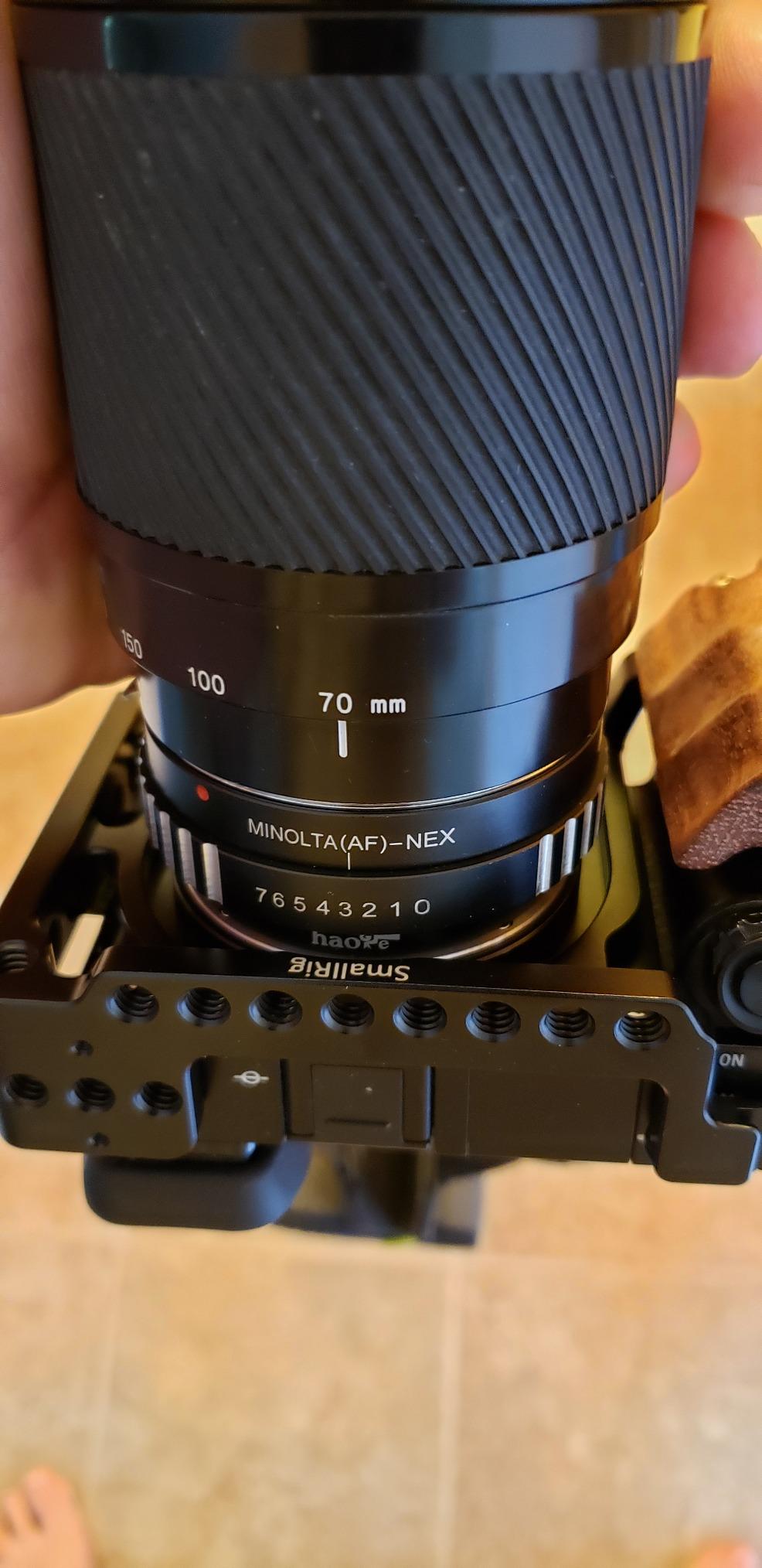 Haoge Lens Mount Adapter for Sony Alpha A-Type Minolta MAF AF Mount Lens to Sony E Mount NEX Camera as a3000 a3500 a5000 a5100 a6000 a6400 a6500 A7 A7R A7S A7II A7RII A7SII A7III A7RIII A9 VG30 FS7 customer photo 1