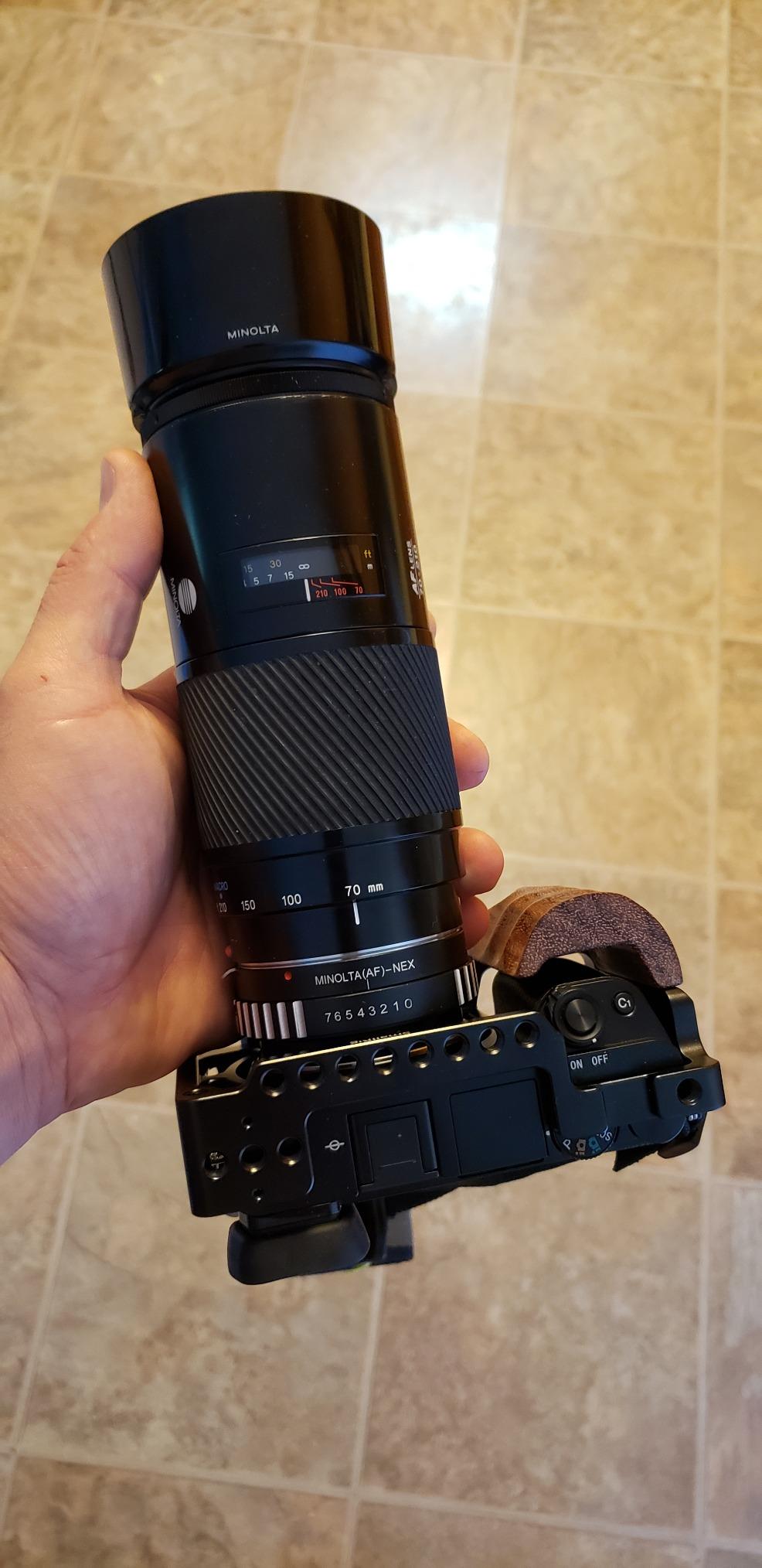 Haoge Lens Mount Adapter for Sony Alpha A-Type Minolta MAF AF Mount Lens to Sony E Mount NEX Camera as a3000 a3500 a5000 a5100 a6000 a6400 a6500 A7 A7R A7S A7II A7RII A7SII A7III A7RIII A9 VG30 FS7 customer photo 2