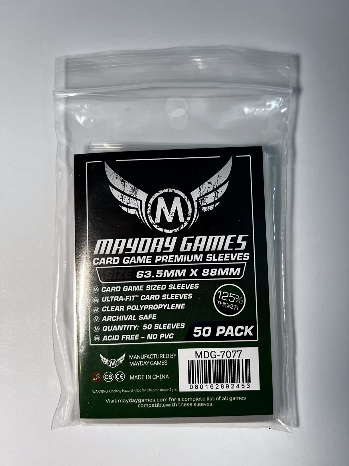 MayDay Games Premium Card Sleeves Bundle, 63.5x88mm, Board Game, 200ct | Crystal Clear 90-Micron Polypropylene, Acid-Free & PVC-Free, 4 Packs of 50, Compatible with Magic: The Gathering, MDG-7077X4 customer photo 1