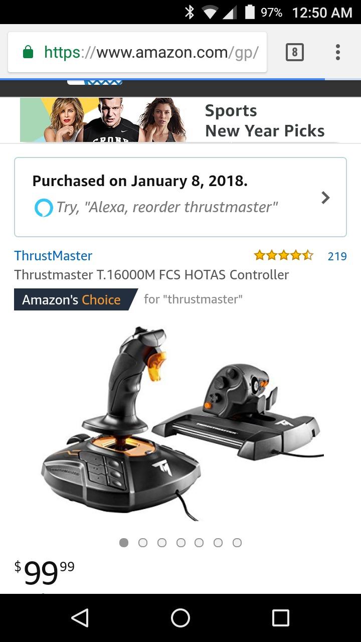 Thrustmaster T16000M FCS HOTAS (Compatible with PC) customer photo 1