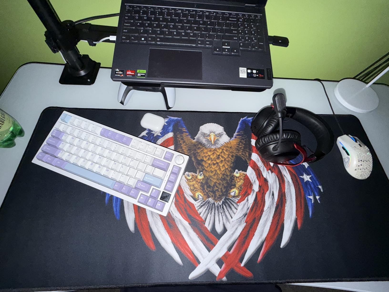 XXL Professional Large Mouse Pad & Computer Game Mouse Mat (35.4x15.7x0.12IN, 90x40 Black) customer photo 1