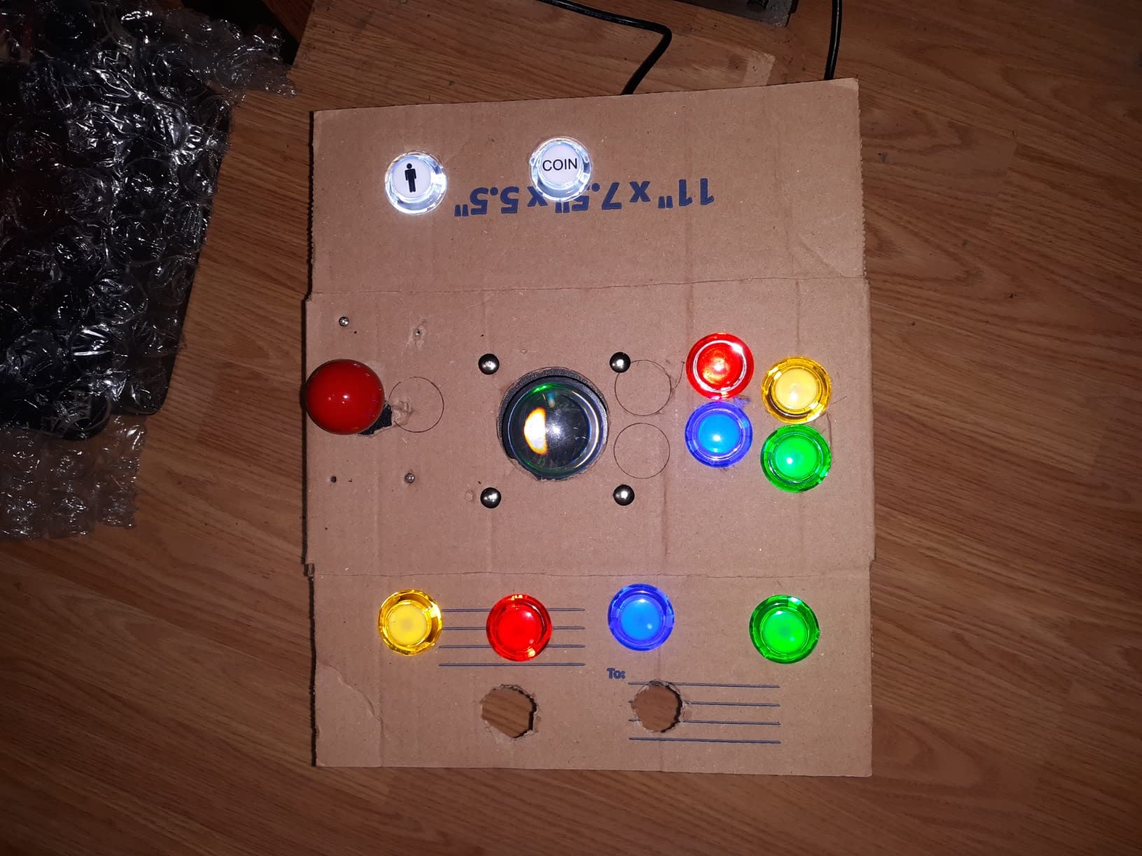 EG STARTS Arcade Buttons 1 Player DIY Kit Joystick 5V LED Arcade Button for Arcade Stick PC Games Mame Raspberry pi customer photo 1
