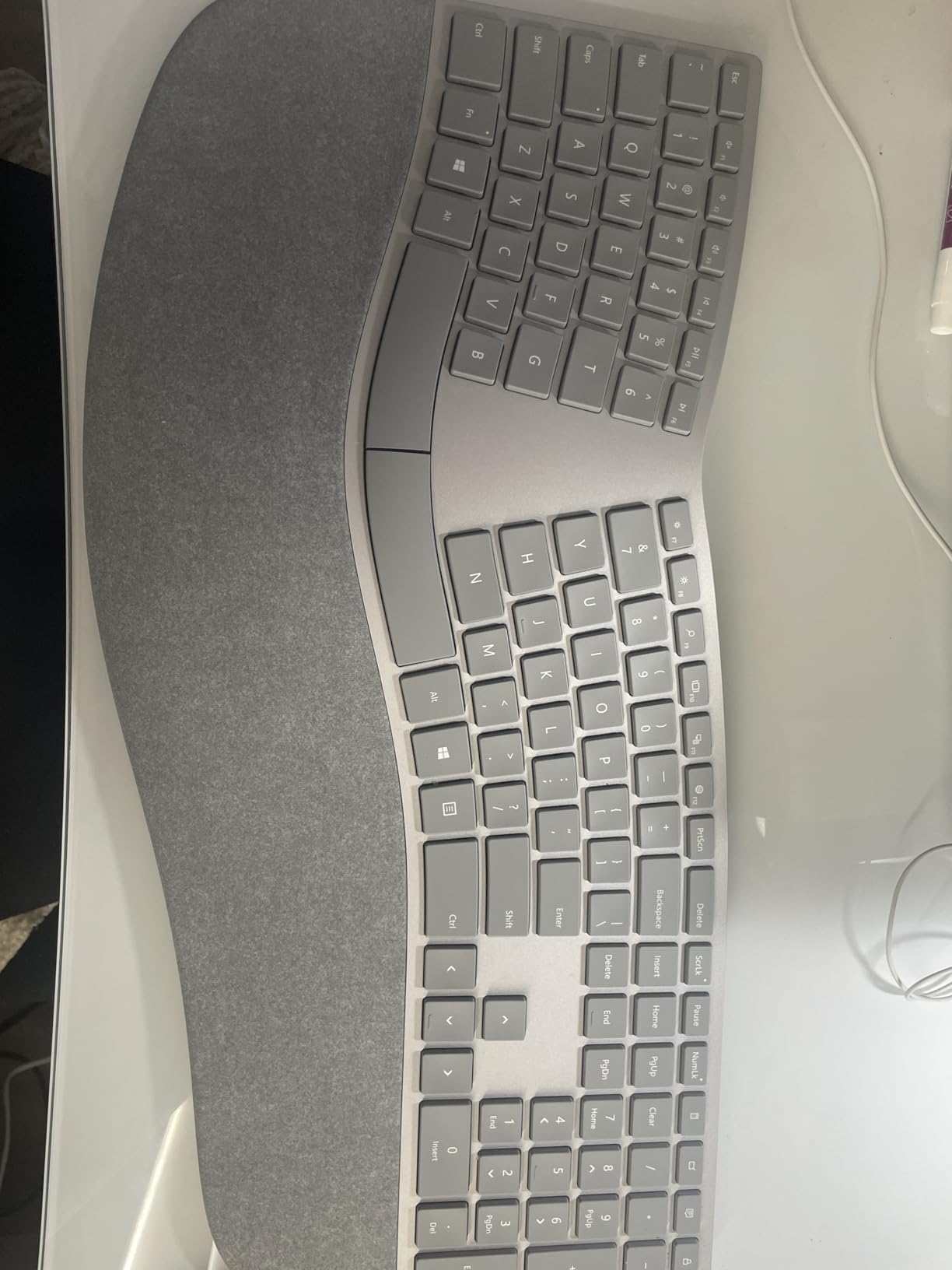 Microsoft 3RA-00022 Surface Ergonomic Wireless Keyboard, Gray customer photo 1