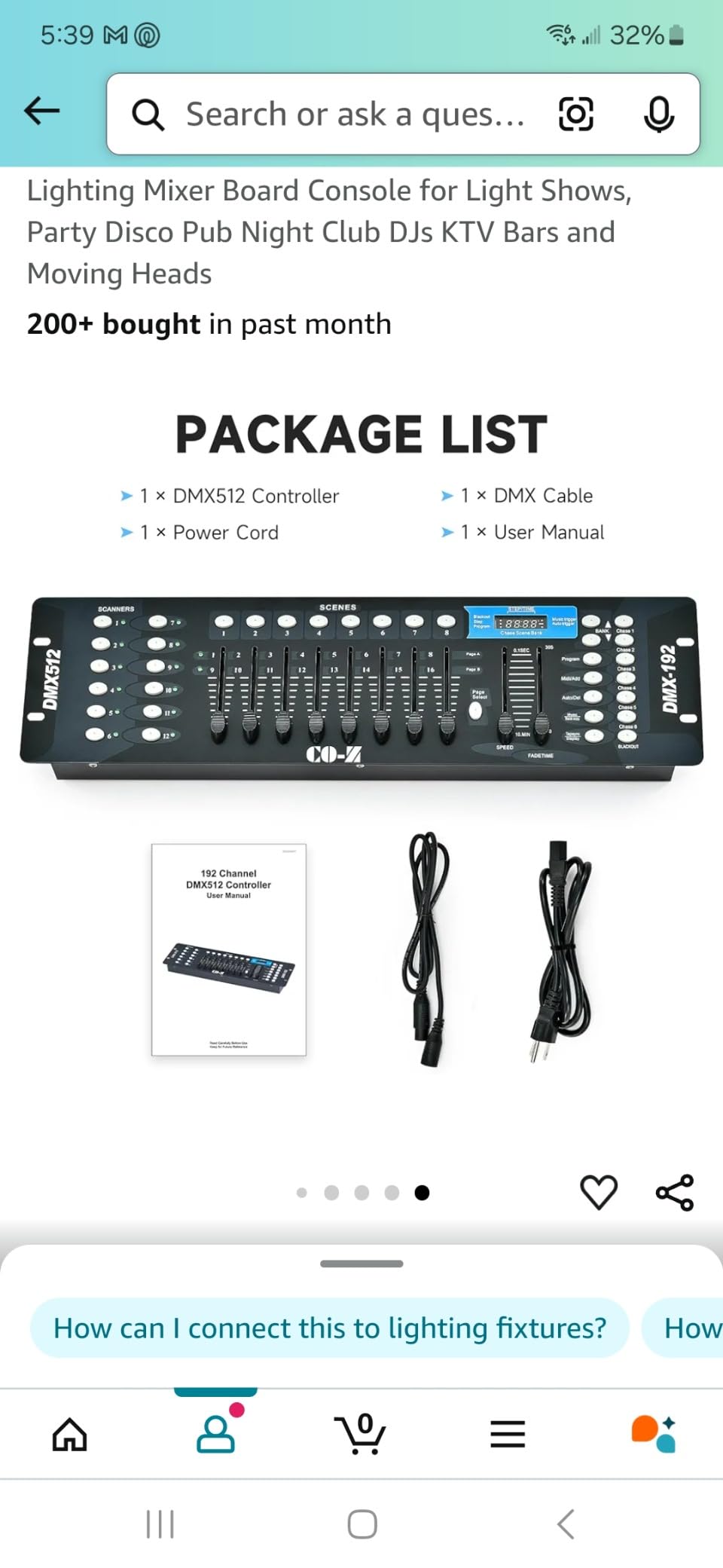 CO-Z 192 DMX 512 Stage DJ Light Controller Lighting Mixer Board Console for Light Shows, Party Disco Pub Night Club DJs KTV Bars and Moving Heads customer photo 2