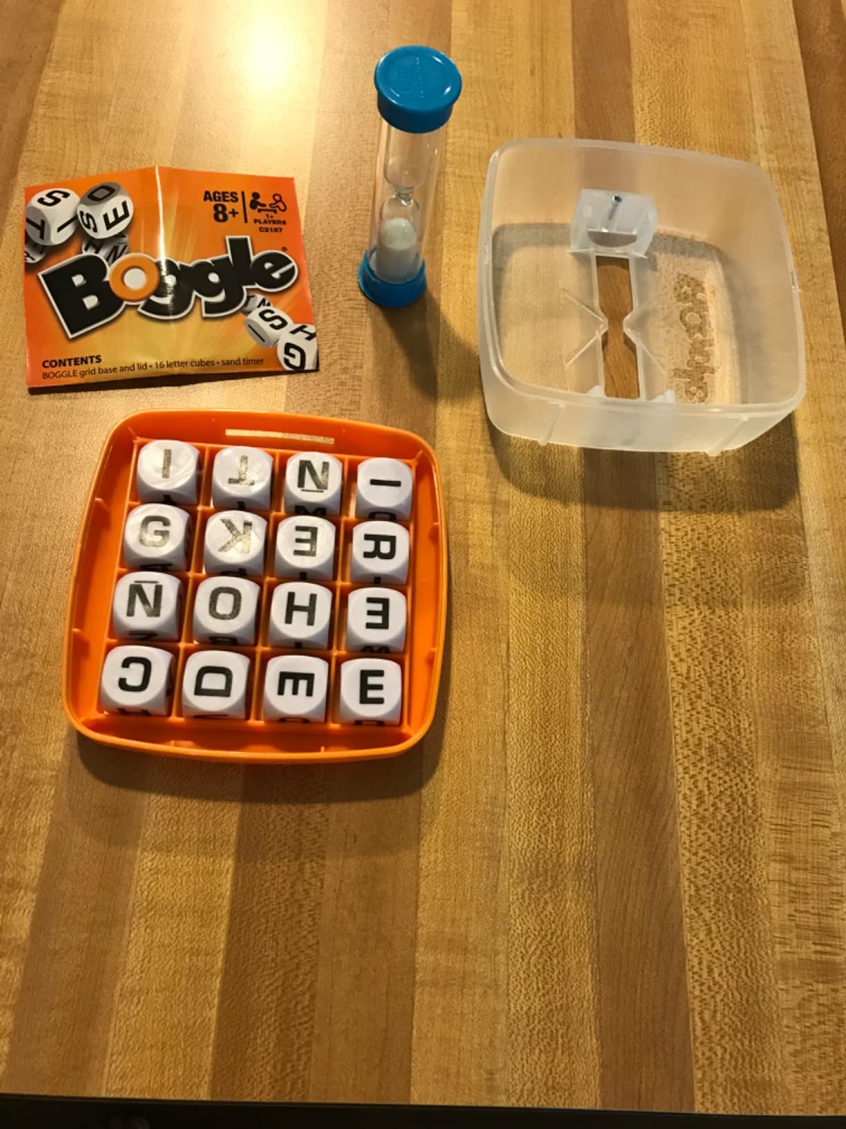 Hasbro Gaming Boggle Classic Game, Word Search Games, Portable Travel Size, Fun Family Dice Games customer photo 1