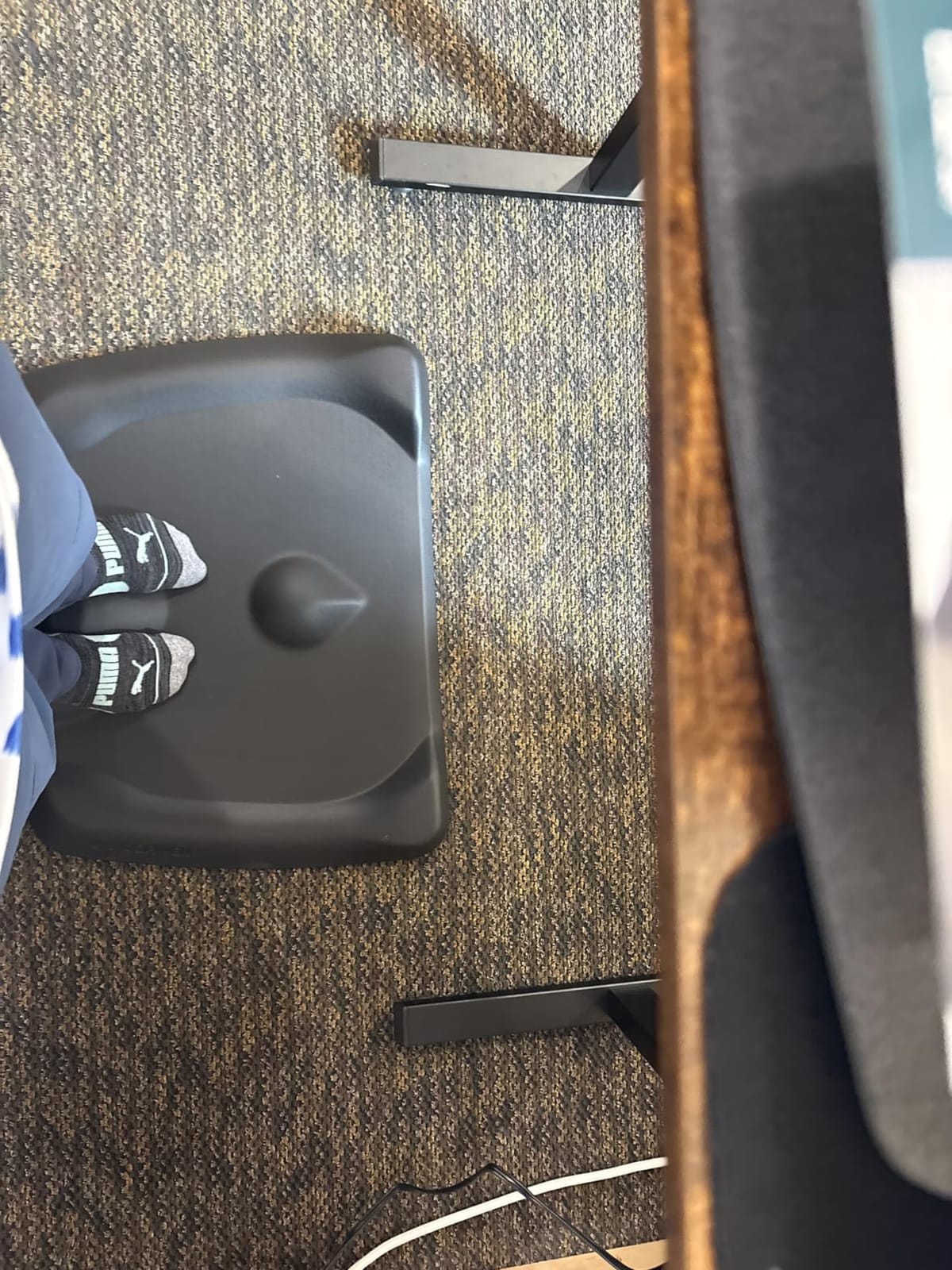 Standing Desk Mat - Topo Mini by Ergodriven | The Smaller Not-Flat Anti-Fatigue Standing Desk Mat with Calculated Terrain | Ultra-Thick Premium Comfort Foam, Durable, No PFAs or PVC customer photo 1