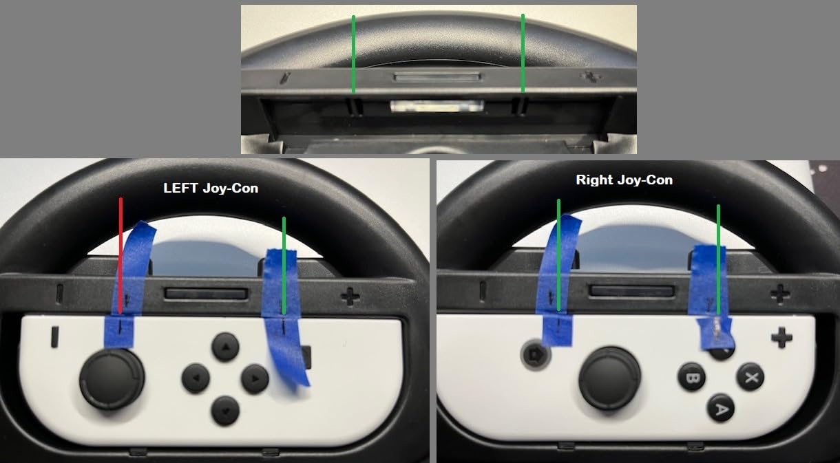Orzly Steering Wheels for Nintendo Switch & OLED Console JoyCons, Racing Wheels for Mario Kart 8 Deluxe customer photo 1