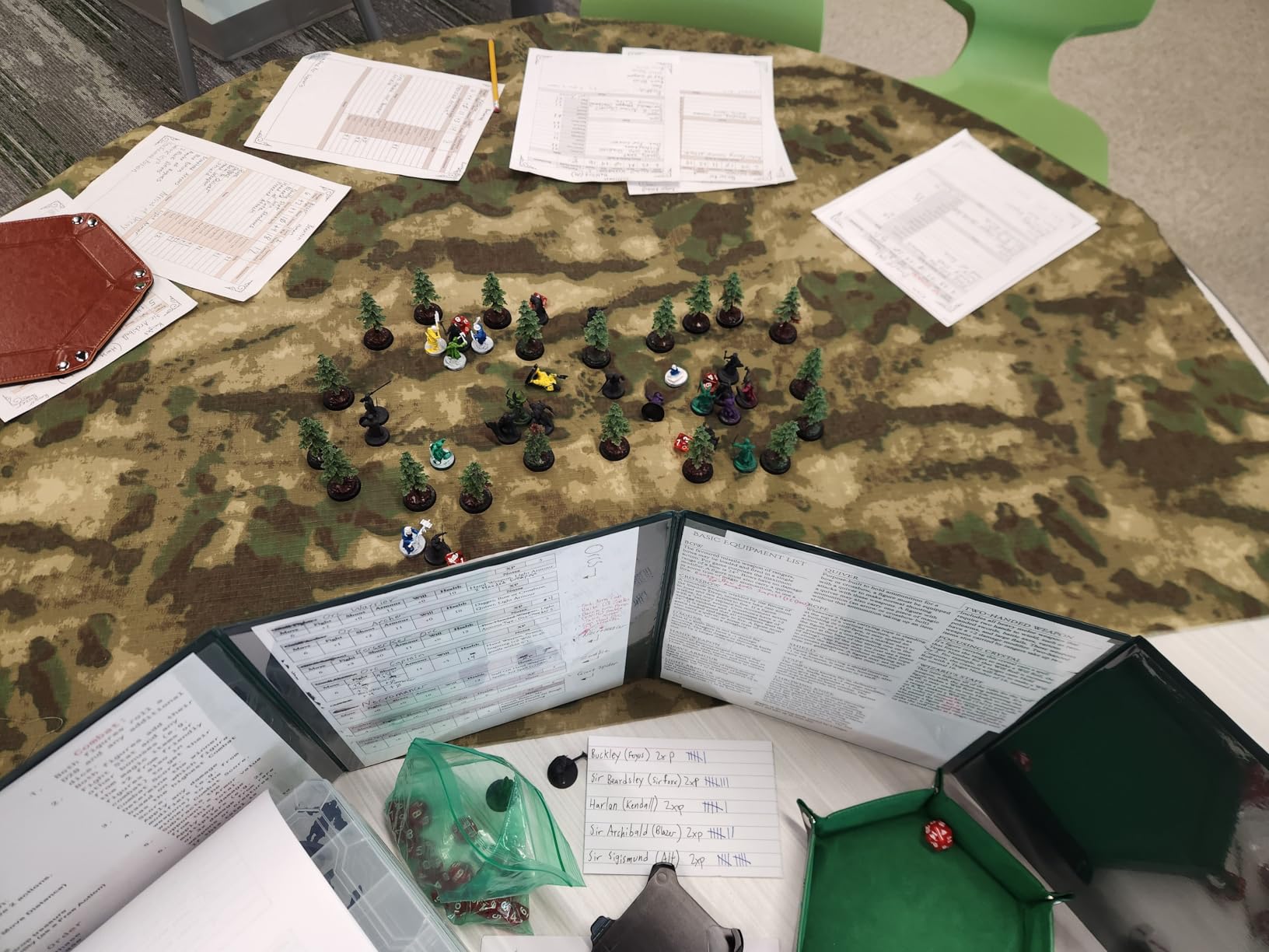 Stratagem The Master's Tome 4-Panel Customizable GM Screen with Free Inserts - Dry Erase, Dungeon & Game Master Accessory for Tabletop RPG Campaigns (Brown) customer photo 2