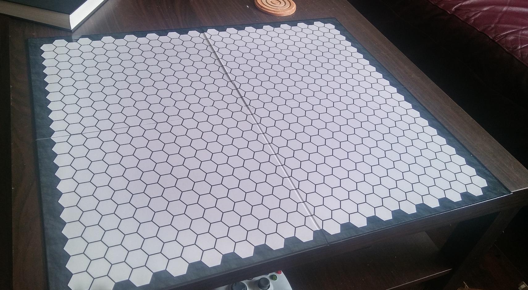 The Authentic Role-Playing Game Board by Hexers, Mat Alternative, Compatible with Dungeons and Dragons D&D DND Pathfinder RPG, 27x23 inches, 1 inch Square and Hexes Battle Grid, Foldable & Dry Erase customer photo 1