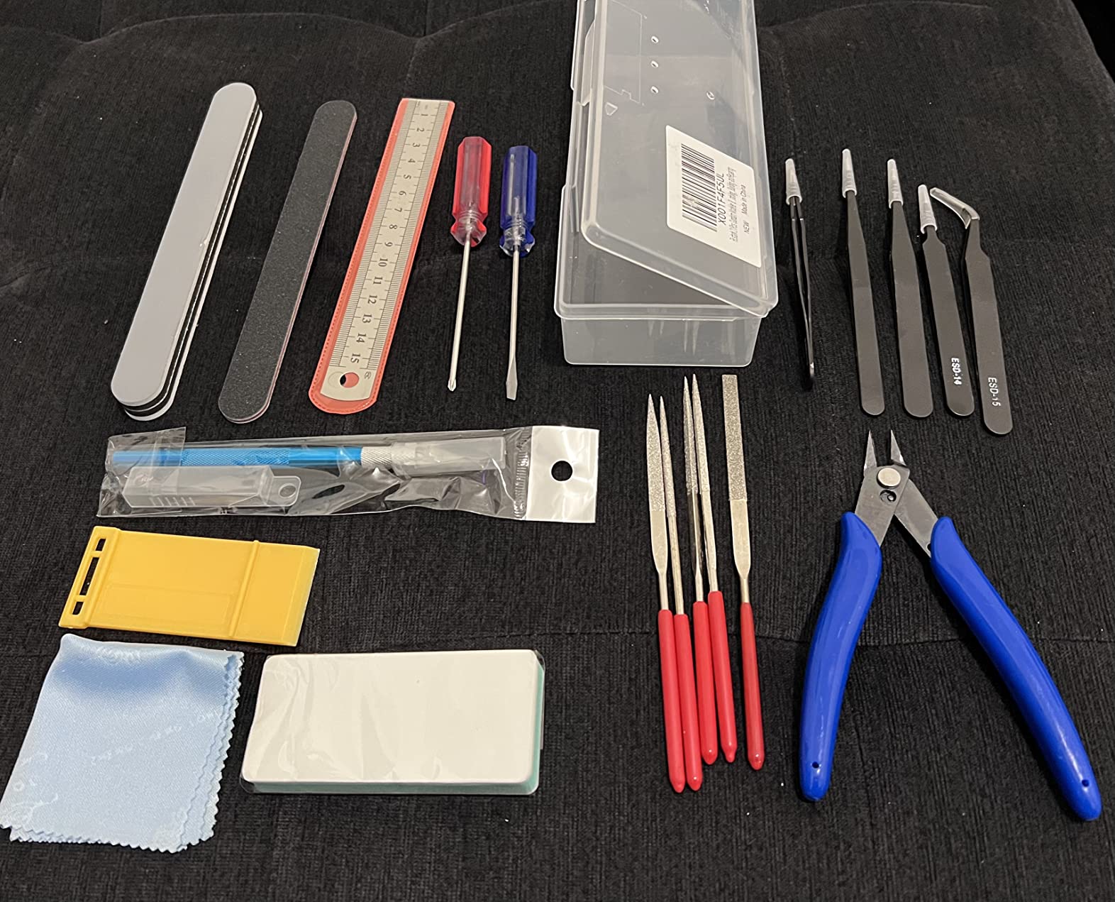 21Pcs Modeler Basic Tools Craft Set Hobby Building Tools Kit for Assembling Miniatures Mecha Car Model Building customer photo 2