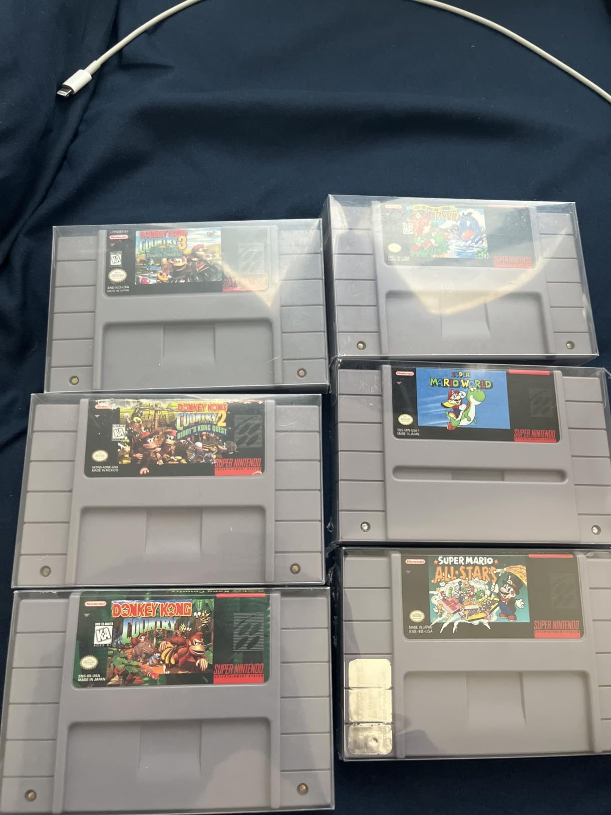Mcbazel 10 Pack Clear Plastic Cartridge Case for SNES - Protective Storage Sleeve for SNES Games, Retro Hard Shell with Dustproof Display Cover customer photo 1