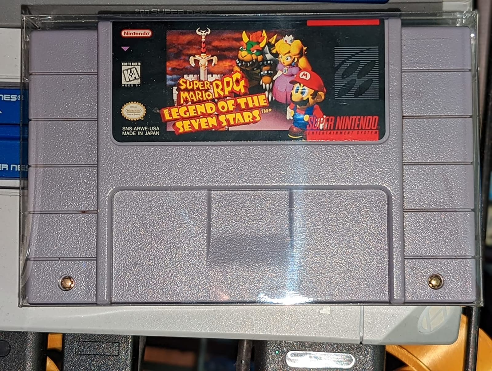 Mcbazel 10 Pack Clear Plastic Cartridge Case for SNES - Protective Storage Sleeve for SNES Games, Retro Hard Shell with Dustproof Display Cover customer photo 2