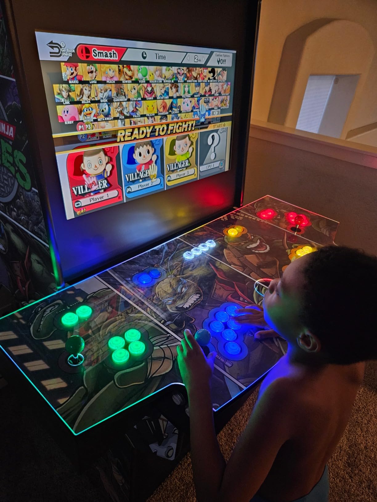 EG STARTS 4 Player Arcade Buttons & Stick for Classic Arcade DIY Kit Parts | USB Encoder To PC Controls + 4 & 8 Way Stick + 5V led Push Buttons With Video Game Consoles Mame Raspberry Pi & 4 Colors customer photo 2
