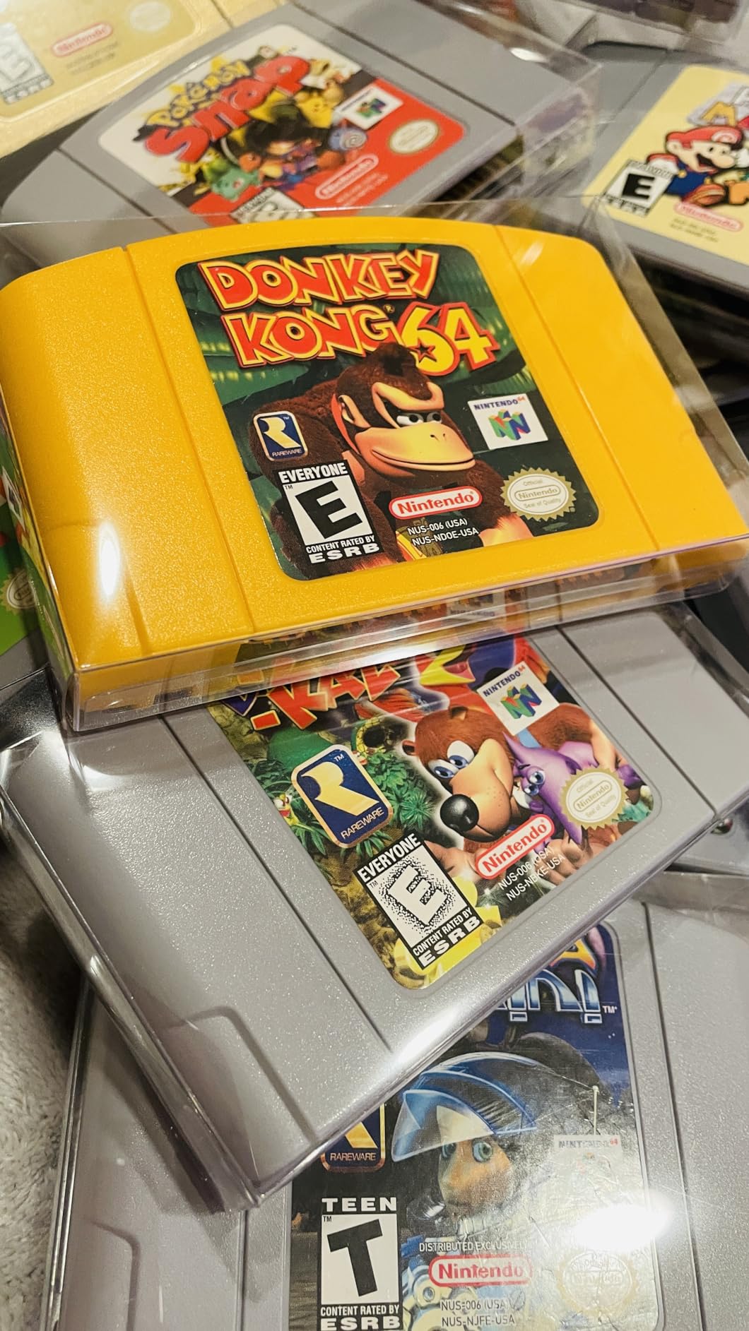 Mcbazel LOT 10 Clear Case Sleeve Protector for Nintendo N64 Games Cartridge (Set of 10) customer photo 2