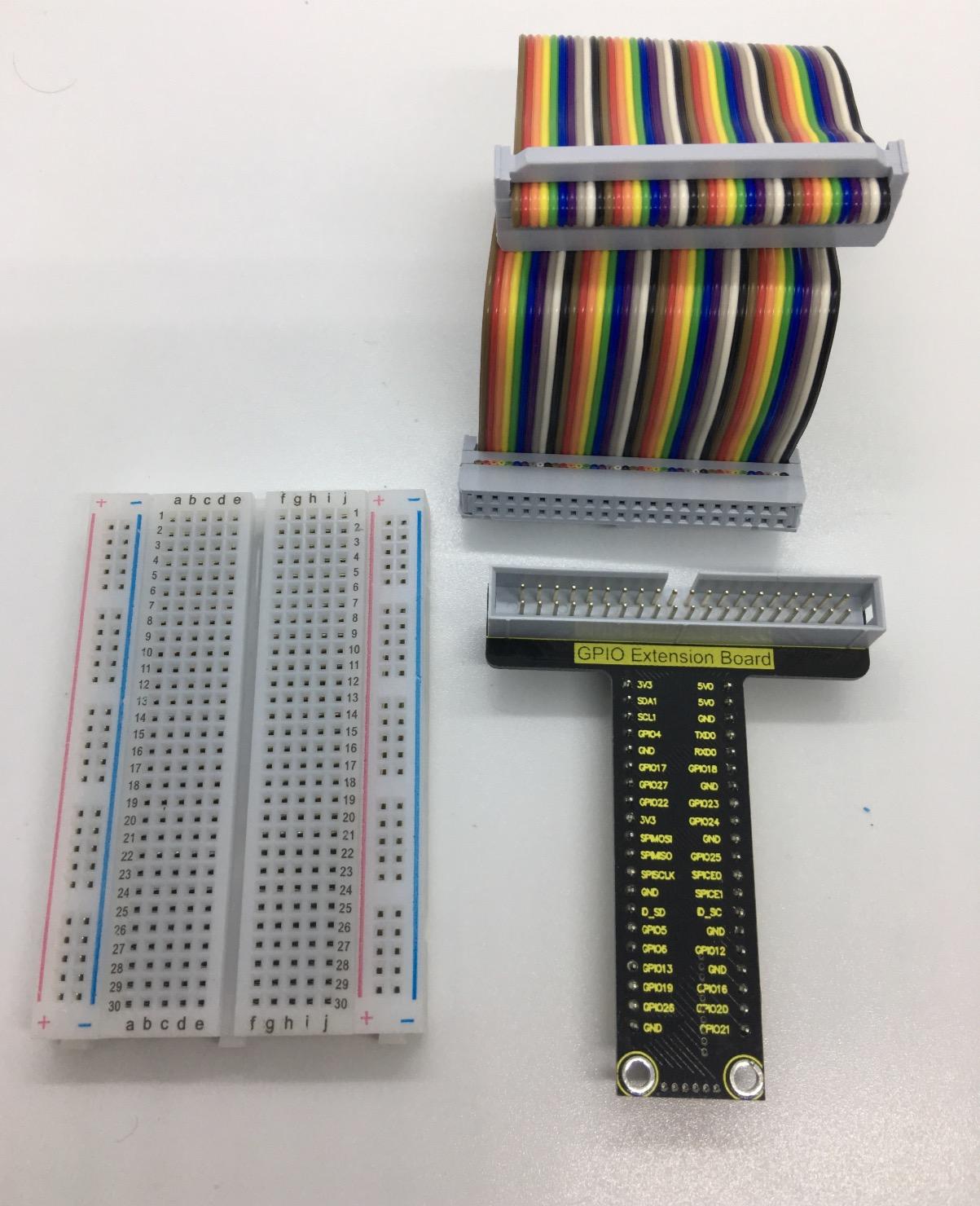 KEYESTUDIO GPIO Breakout Kit for Raspberry Pi - Assembled Pi Breakout + Rainbow Ribbon Cable + 400 Tie Points Solderless Breadboard customer photo 2