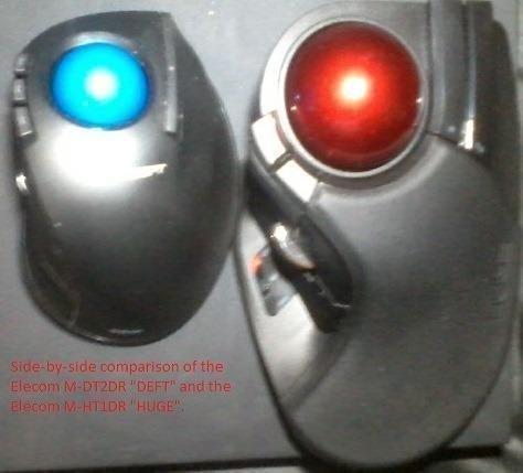 ELECOM Huge Trackball Mouse, 2.4GHz Wireless USB, Index Finger Control, Customizable 8-Button, Optical Sensor, Large Soft Palm Rest, 52mm Ball, Window PC Mac Computer Laptop (M-HT1DRBK) customer photo 1
