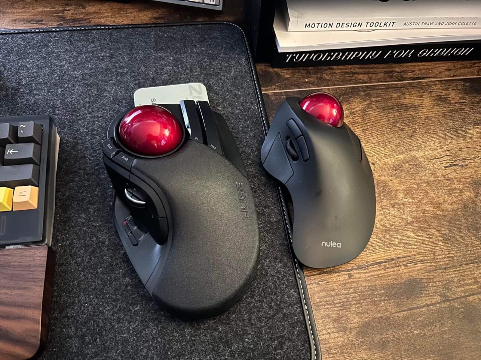 ELECOM Huge Trackball Mouse, 2.4GHz Wireless USB, Index Finger Control, Customizable 8-Button, Optical Sensor, Large Soft Palm Rest, 52mm Ball, Window PC Mac Computer Laptop (M-HT1DRBK) customer photo 2