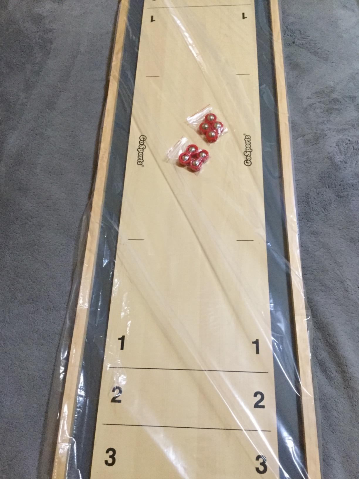 GoSports Shuffleboard and Curling 2 in 1 Tabletop Board Game customer photo 1