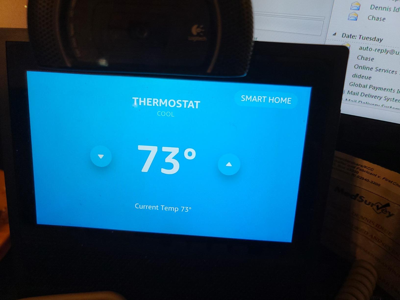 Honeywell Home RTH9585WF Wi-Fi Smart Color Thermostat, 7 Day Programmable, Touch Screen, Energy Star, Alexa Ready, C-Wire Required, Not Compatible with Line Volt Heating Gray customer photo 2