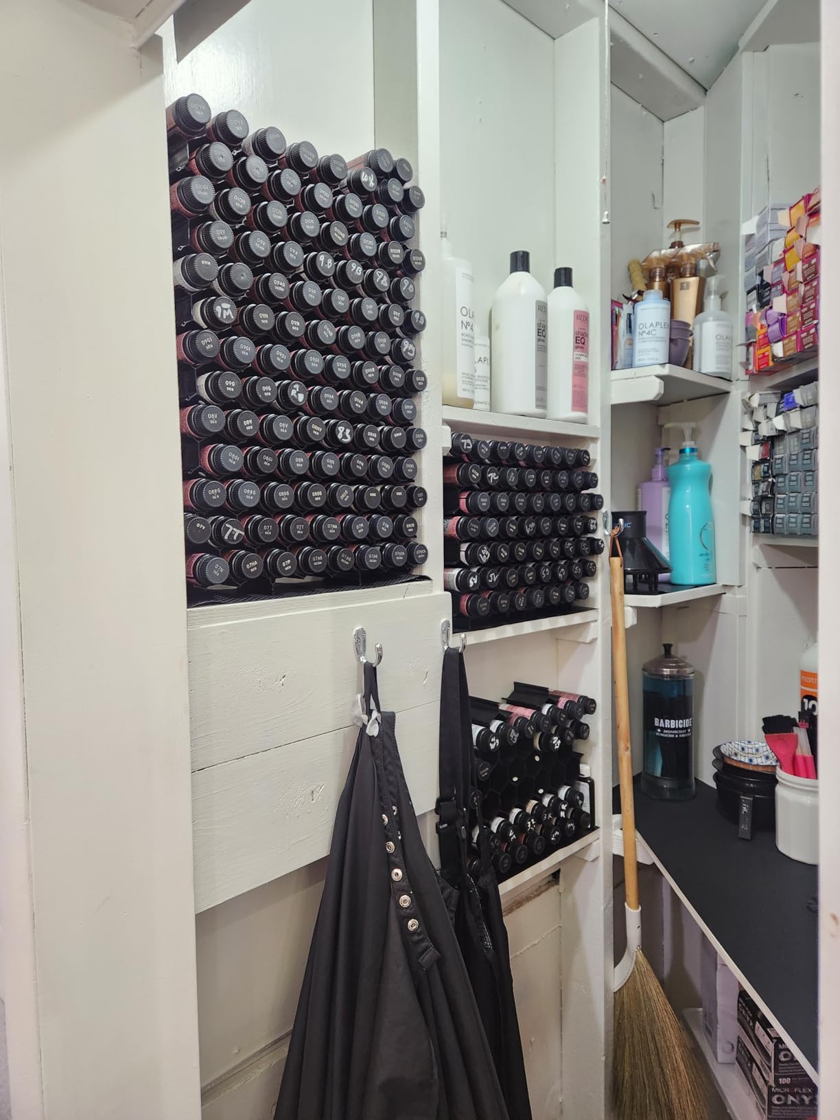 TopDot Storage Organizer for Tattoo Ink, Craft Paint, Hair Color - 15 Piece Set Holds 45 Bottles - Slide-Together Assembly - Made in USA customer photo 1