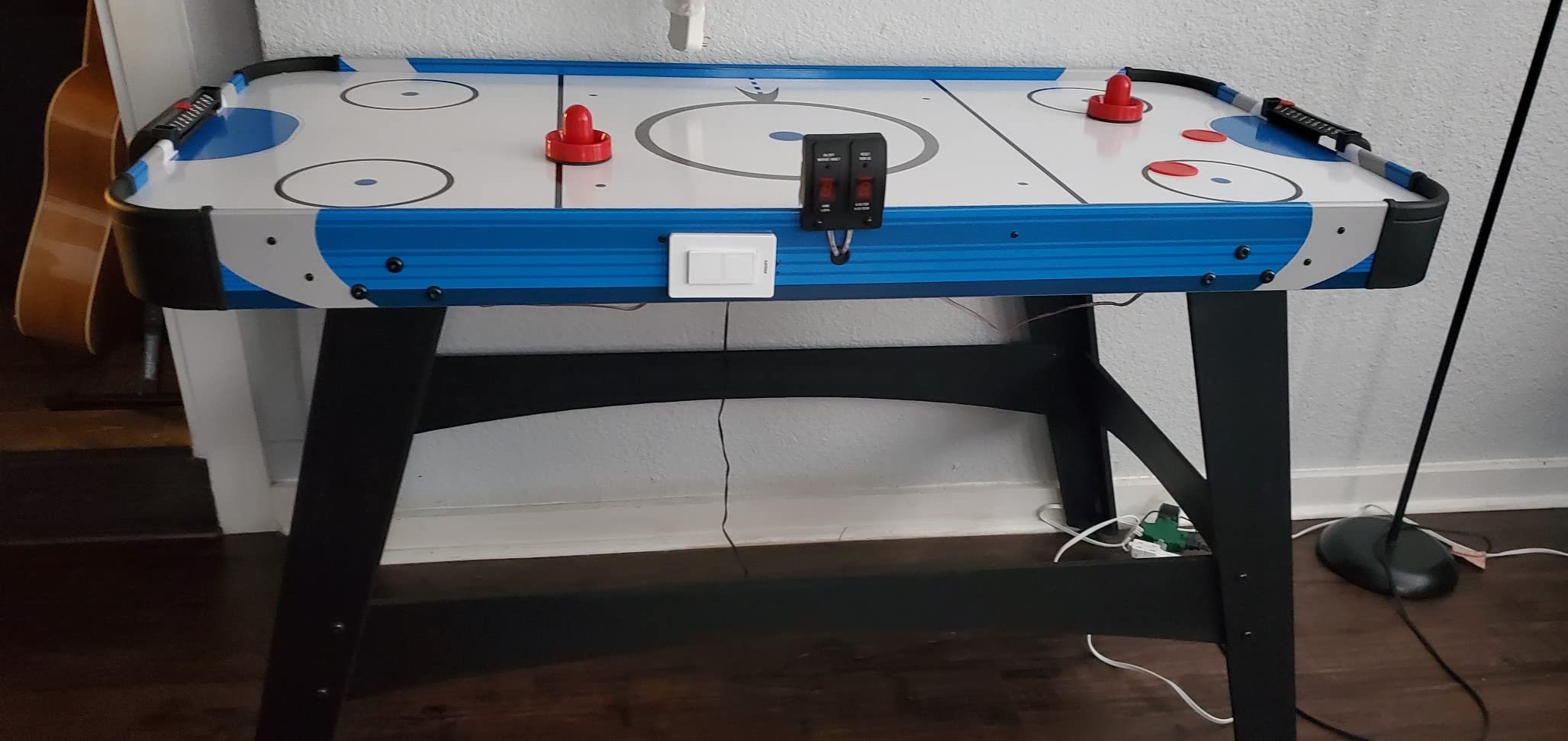Best Choice Products 58in Mid-Size Arcade Style Air Hockey Table for Game Room, Home, Office w/ 2 Pucks, 2 Pushers, Digital LED Score Board, Powerful 12V Motor, Carrying Bag customer photo 1