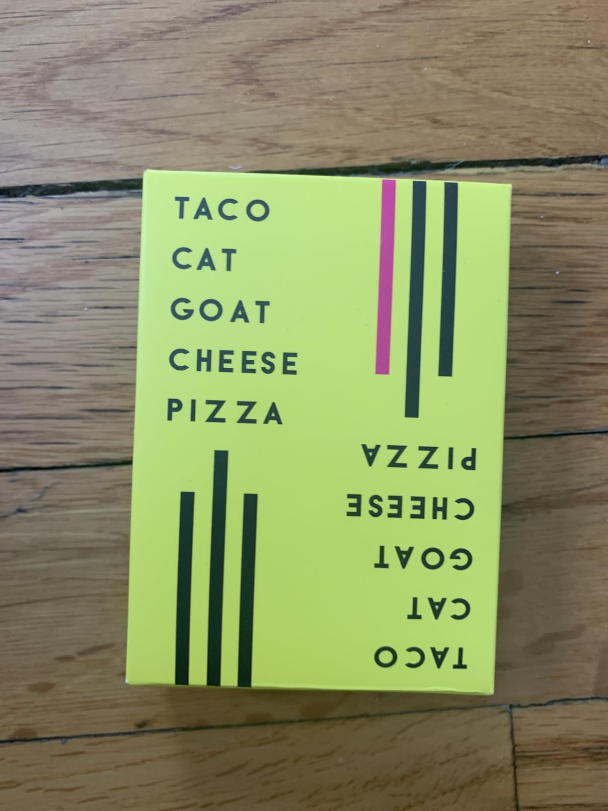 Taco Cat Goat Cheese Pizza Card Game by Taco Cat Games, Age 7+, 2-8 Players | 10 min rounds, Slap pile when word matches card, Action cards add twists, Builds reflexes, Fun for all ages customer photo 1