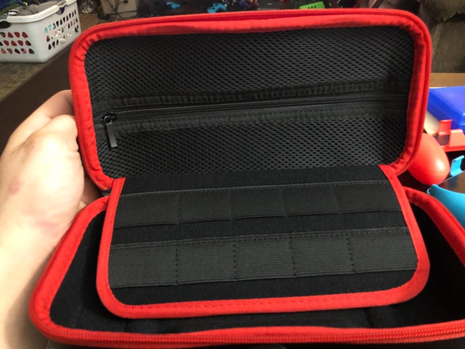 EOVOLA Accessories Kit for Nintendo Switch / Switch OLED Model Games Bundle Wheel Grip Caps Carrying Case Screen Protector Controller customer photo 2
