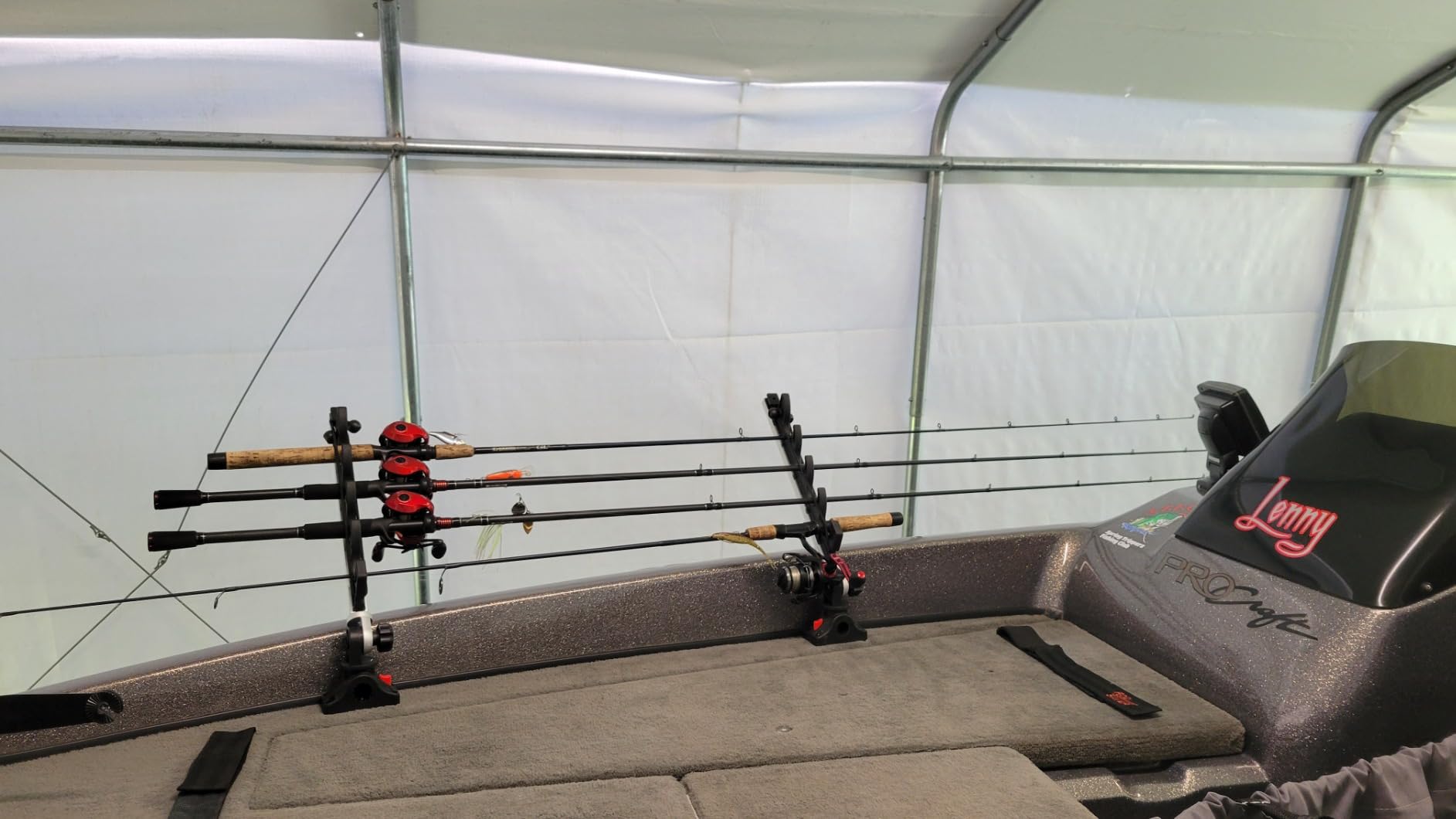 Brocraft Crappie Rod Holder/Transport Rack/Boat Rod Storage System customer photo 2