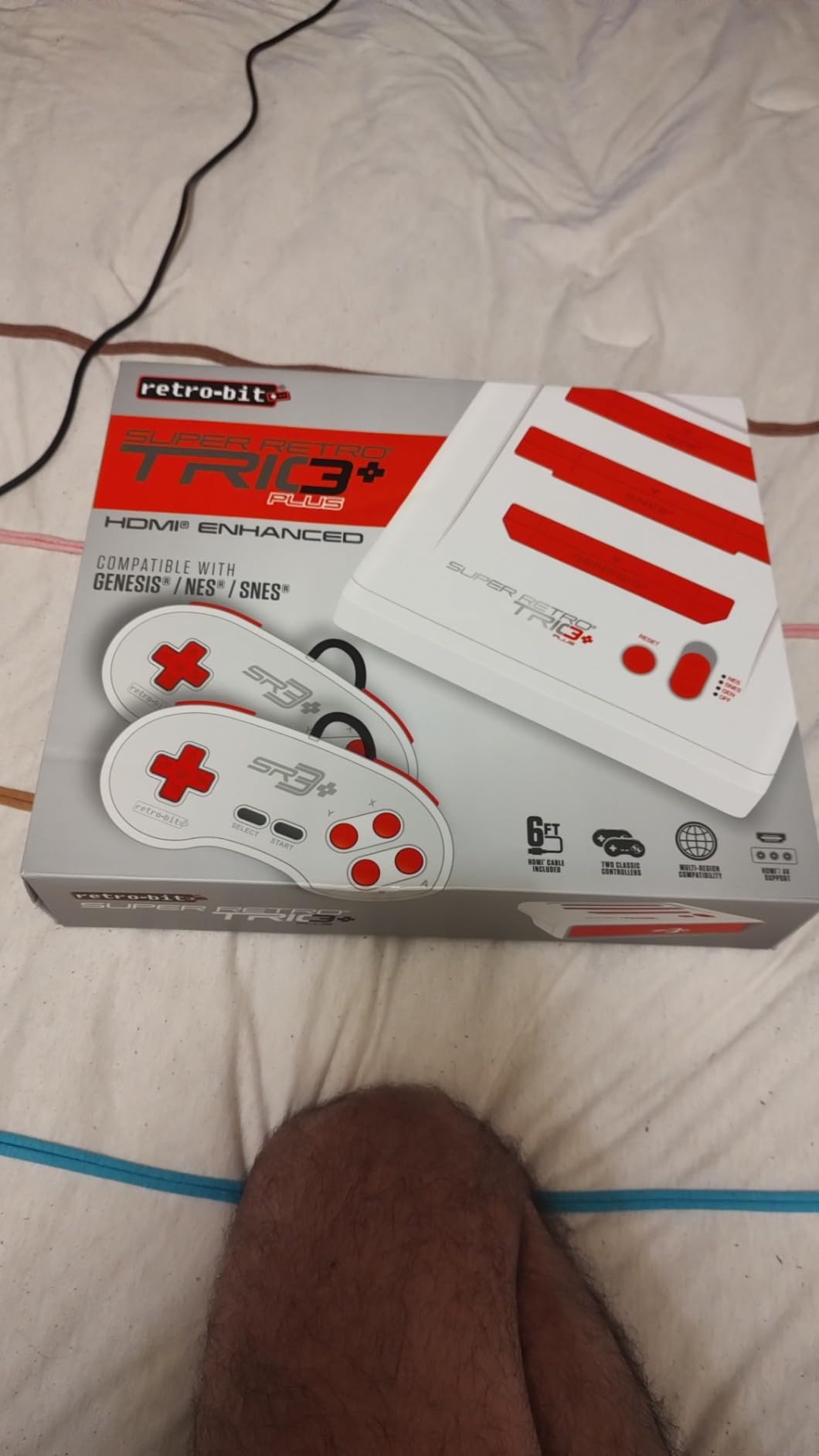 Retro-Bit Super Retro Trio HD Plus 720P 3-in-1 Console System - Red/White customer photo 2