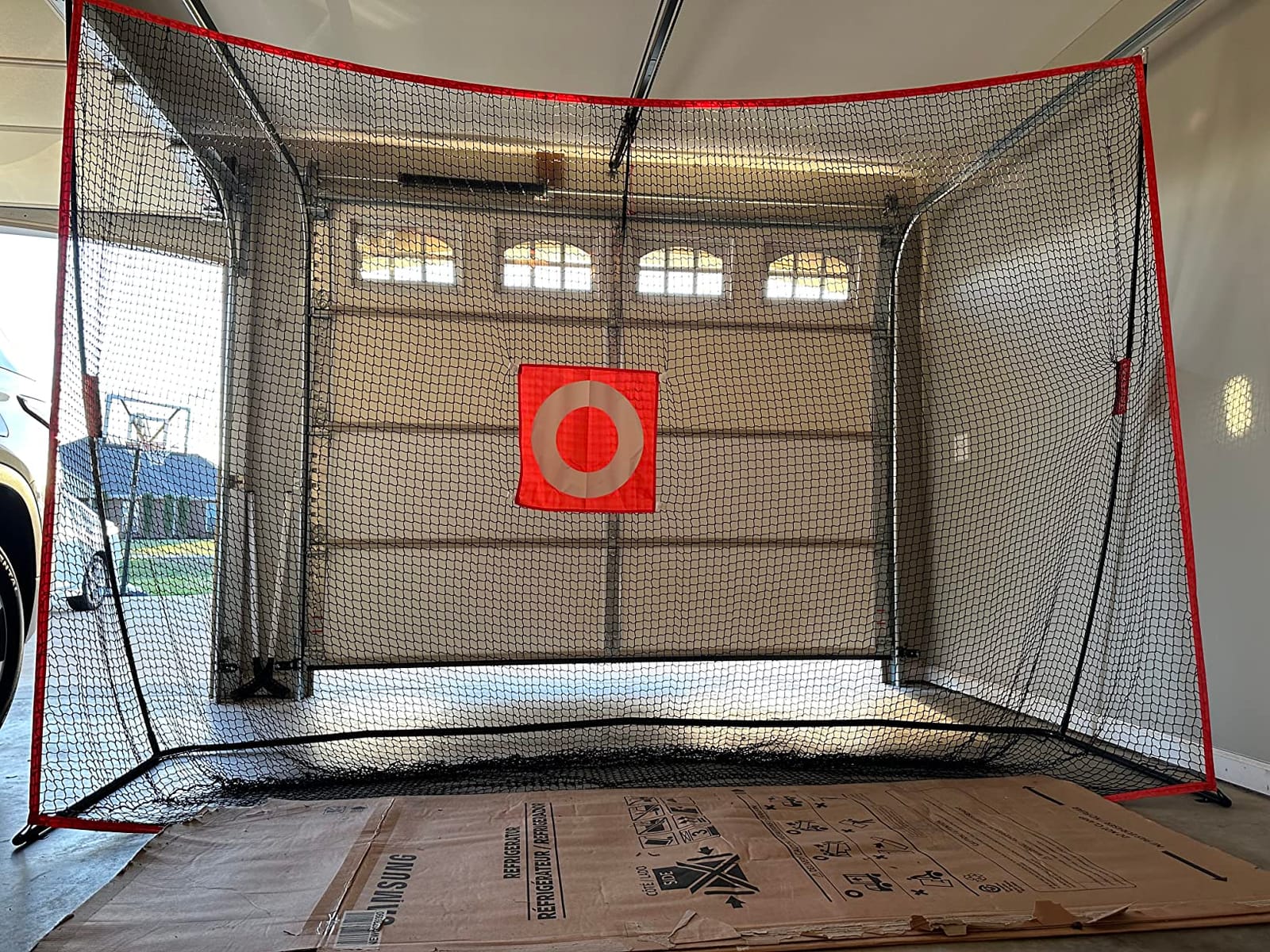 GoSports Golf Practice Hitting Net - Choose Between Huge 10 x 7 ft or 7 x 7 ft Nets - Personal Driving Range for Indoor or Outdoor Use - Designed by Golfers for Golfers customer photo 2