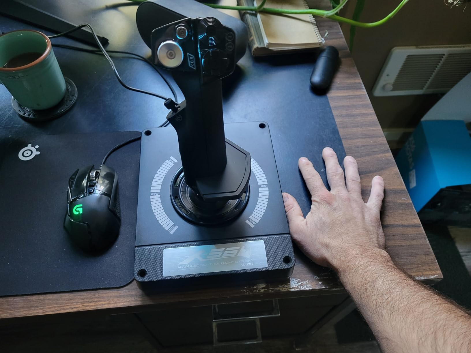 Logitech G X56 H.O.T.A.S Throttle and Joystick Flight Simulator Game Controller customer photo 2