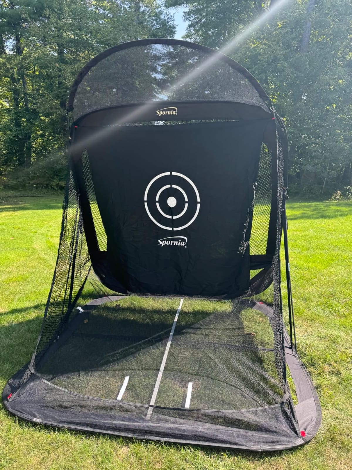 Spornia Spg-7 Golf Practice Net - Automatic Ball Return System w/Target Sheet, Two Side Barrier customer photo 2