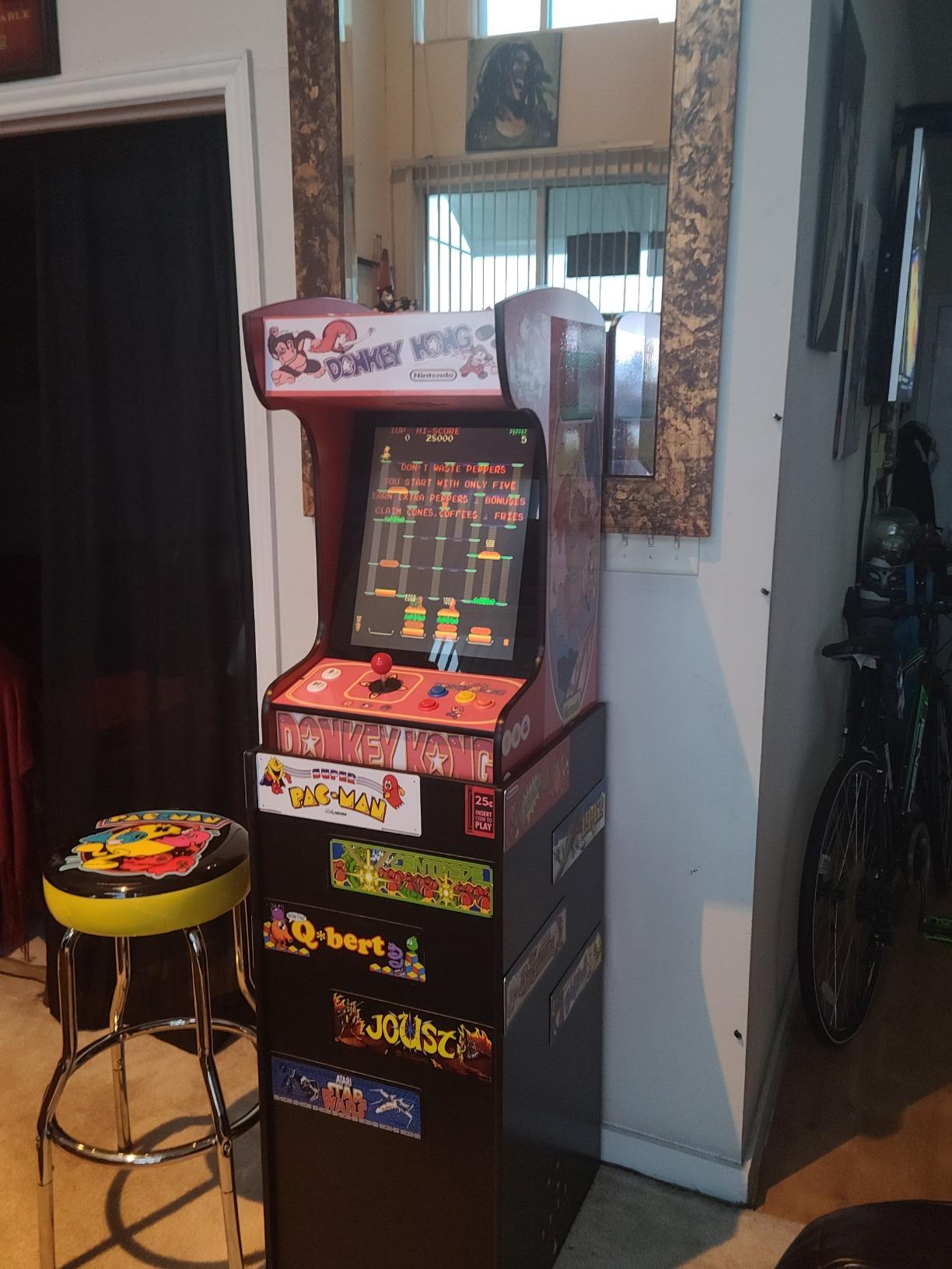 Doc and Pies Arcade Factory Classic Home Arcade Machine - Tabletop and Bartop - 412 Retro Games - Full Size LCD Screen, Buttons and Joystick (Red) customer photo 2