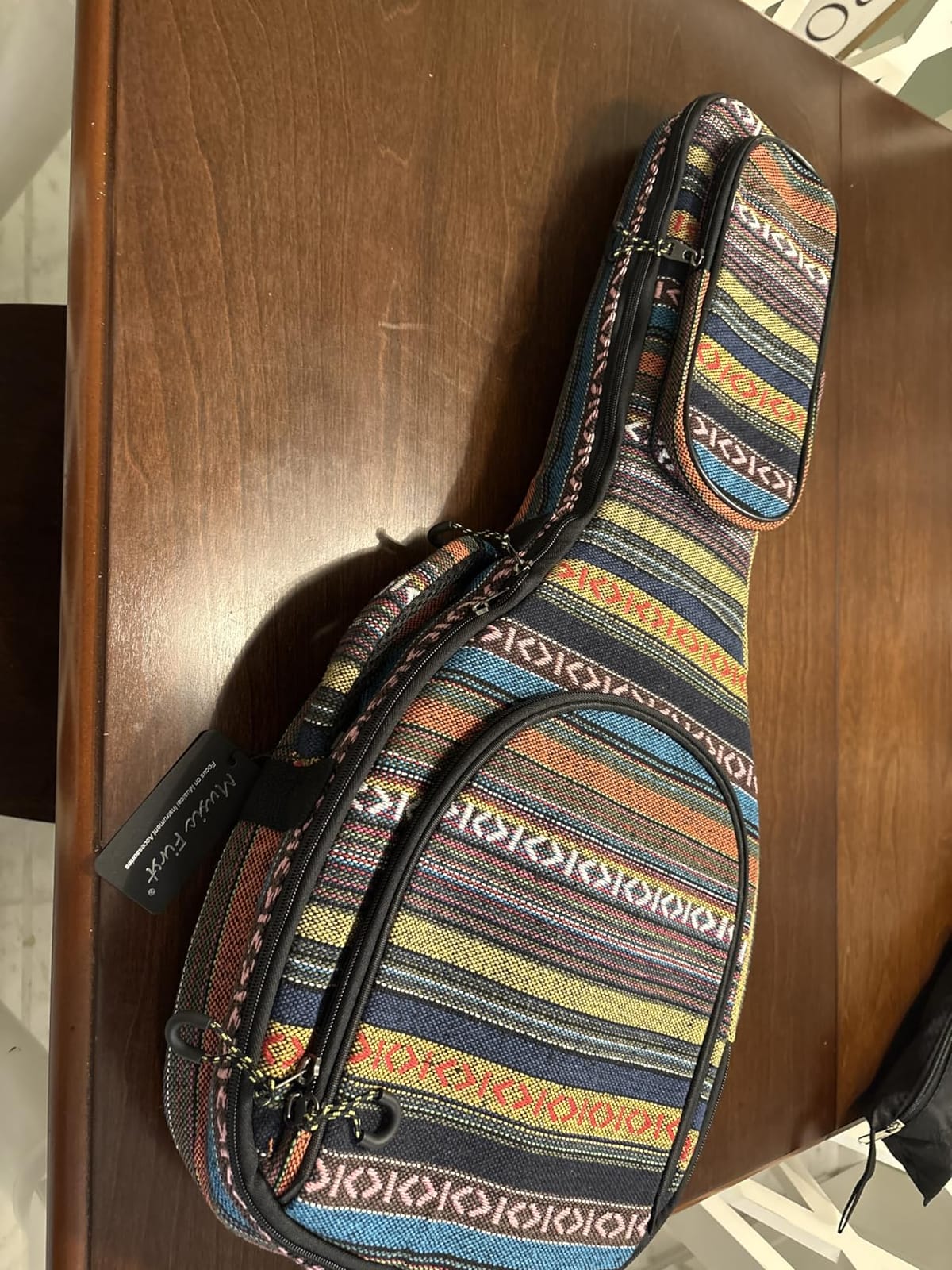 MUSIC FIRST Original Design 15mm Thick Padded Country Style A & F Style (Standard) Mandolin Gig Bag (Soft Case) Soft Mandolin Case. Fits Most A Mando. customer photo 1