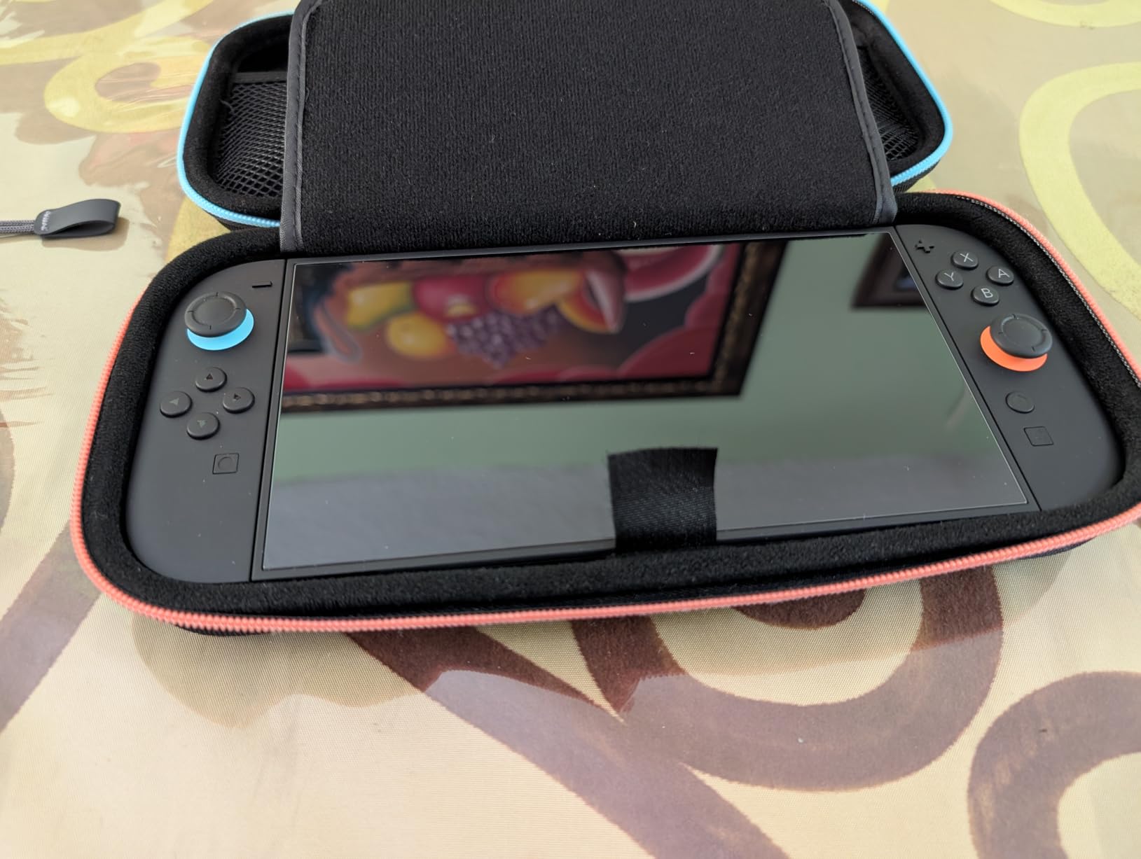 ivoler Carrying Case for Nintendo Switch and NEW Switch OLED (2021) | Portable Hard Shell Pouch Carrying Travel Game Bag for Switch Accessories Holds 10 Game Cartridge (Black) customer photo 1