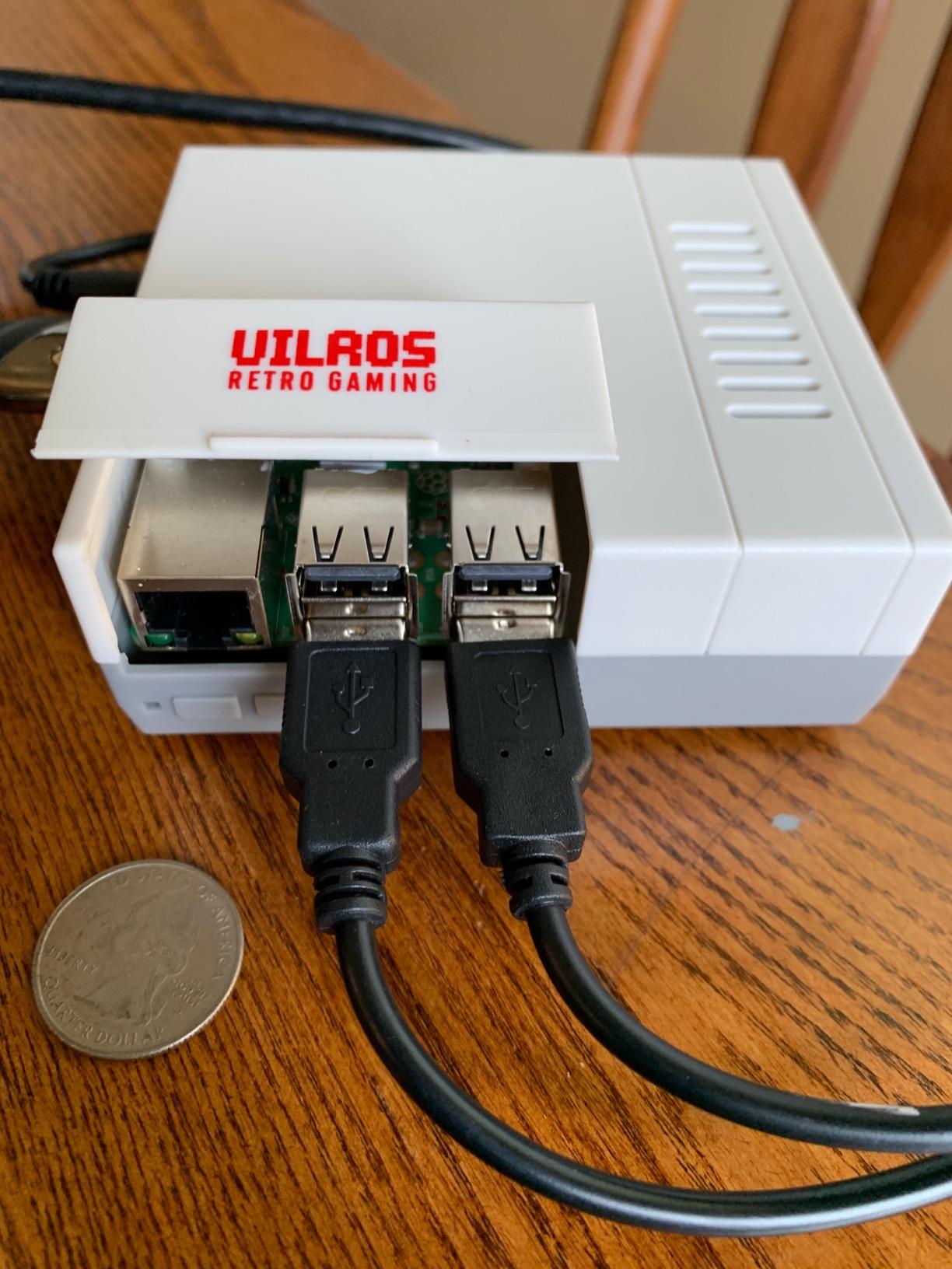 V-Kits Raspberry Pi 3 Model B+ (B Plus) Retro Arcade Gaming Kit with 2 Classic USB Gamepads [2018 Model] customer photo 2