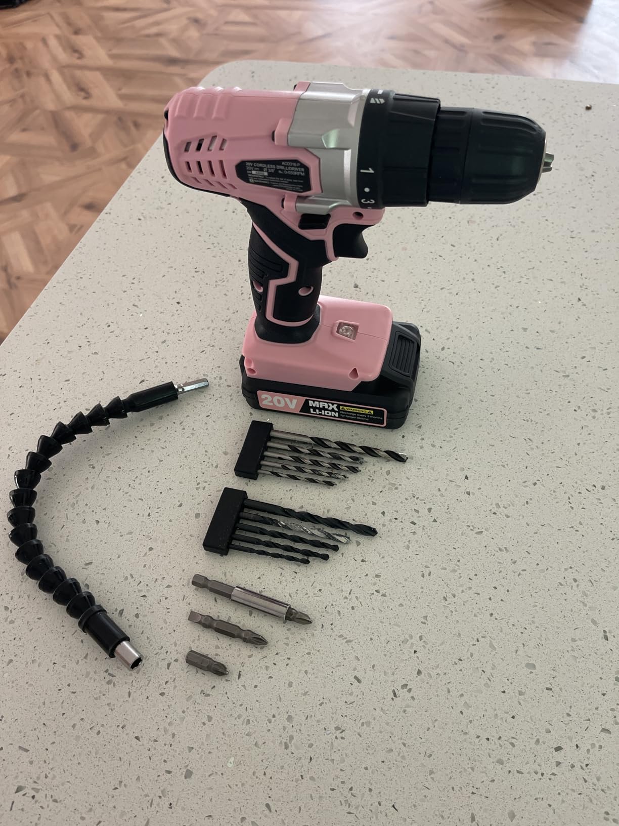 AVID POWER 20V Cordless Drill Set for Home DIY & Beginner Projects - Lightweight Power Drill with Battery Charger & 22 Bits, Variable Speed, 3/8